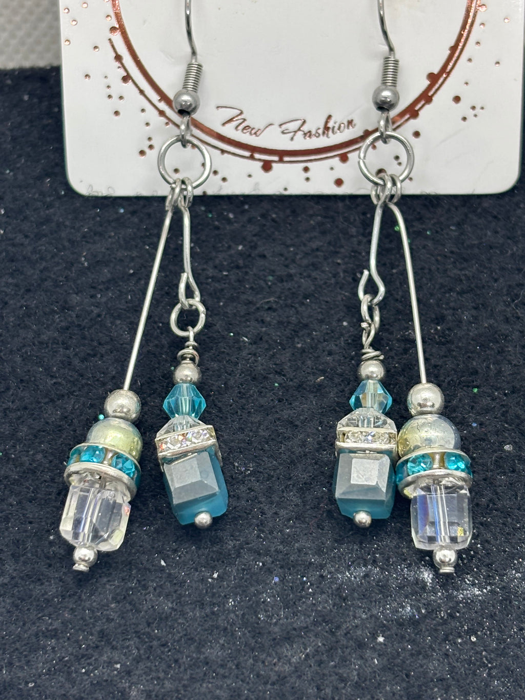 Blue Glass Earrings