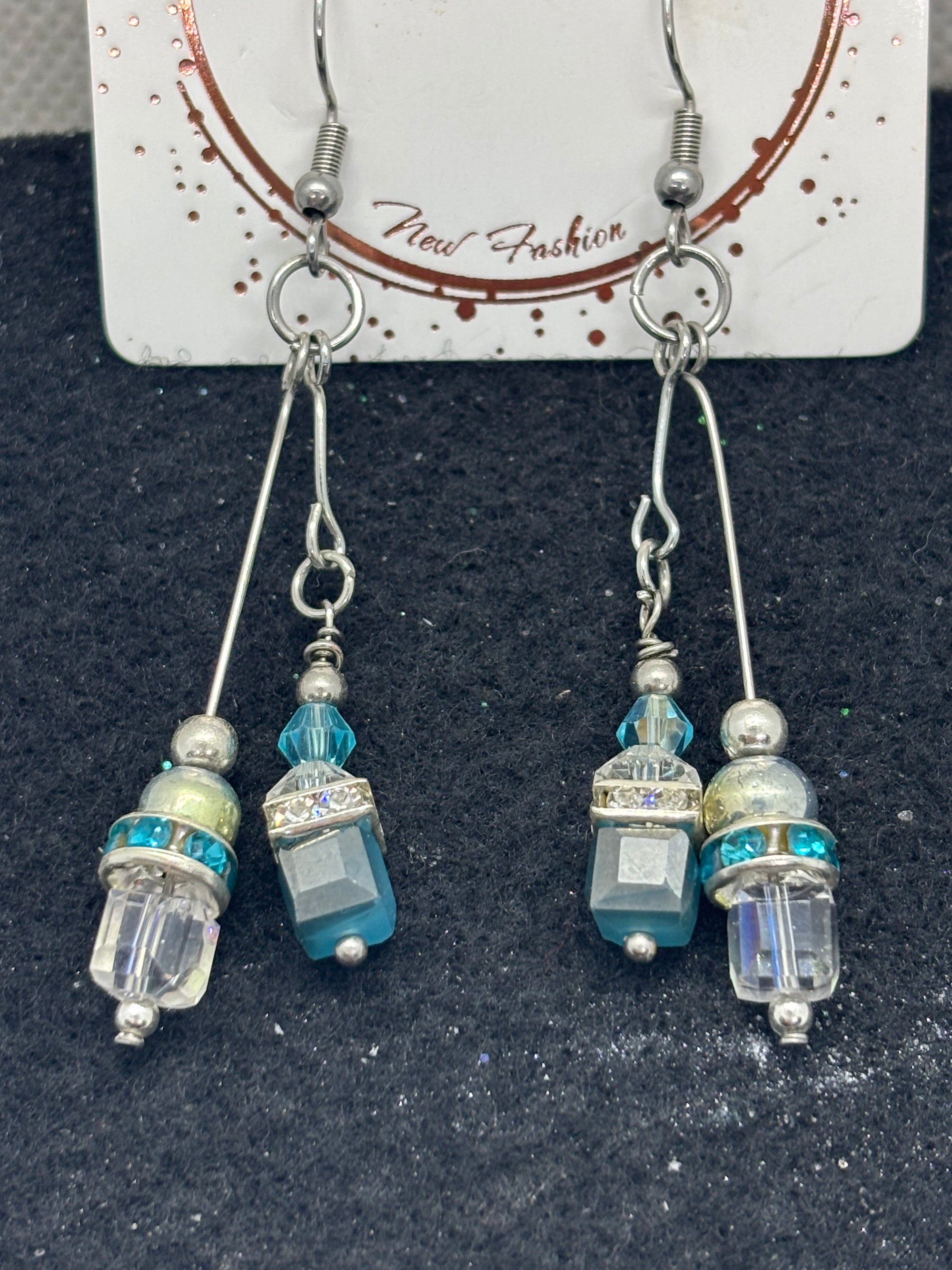 Blue Glass Earrings