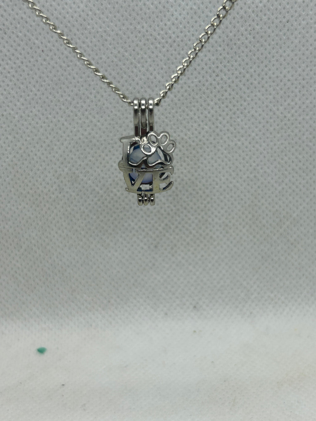 Love Paw Print Necklace