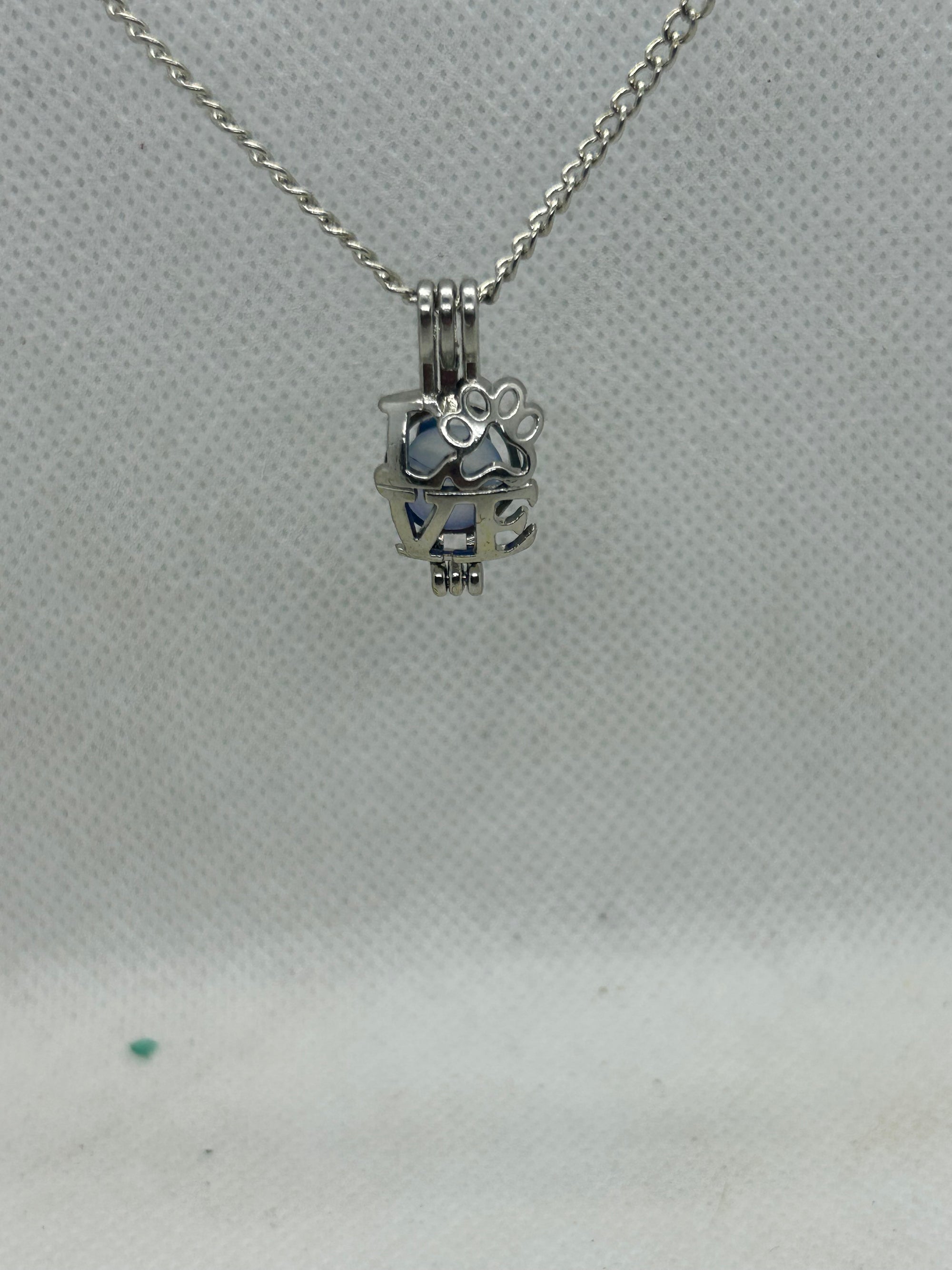 Love Paw Print Necklace