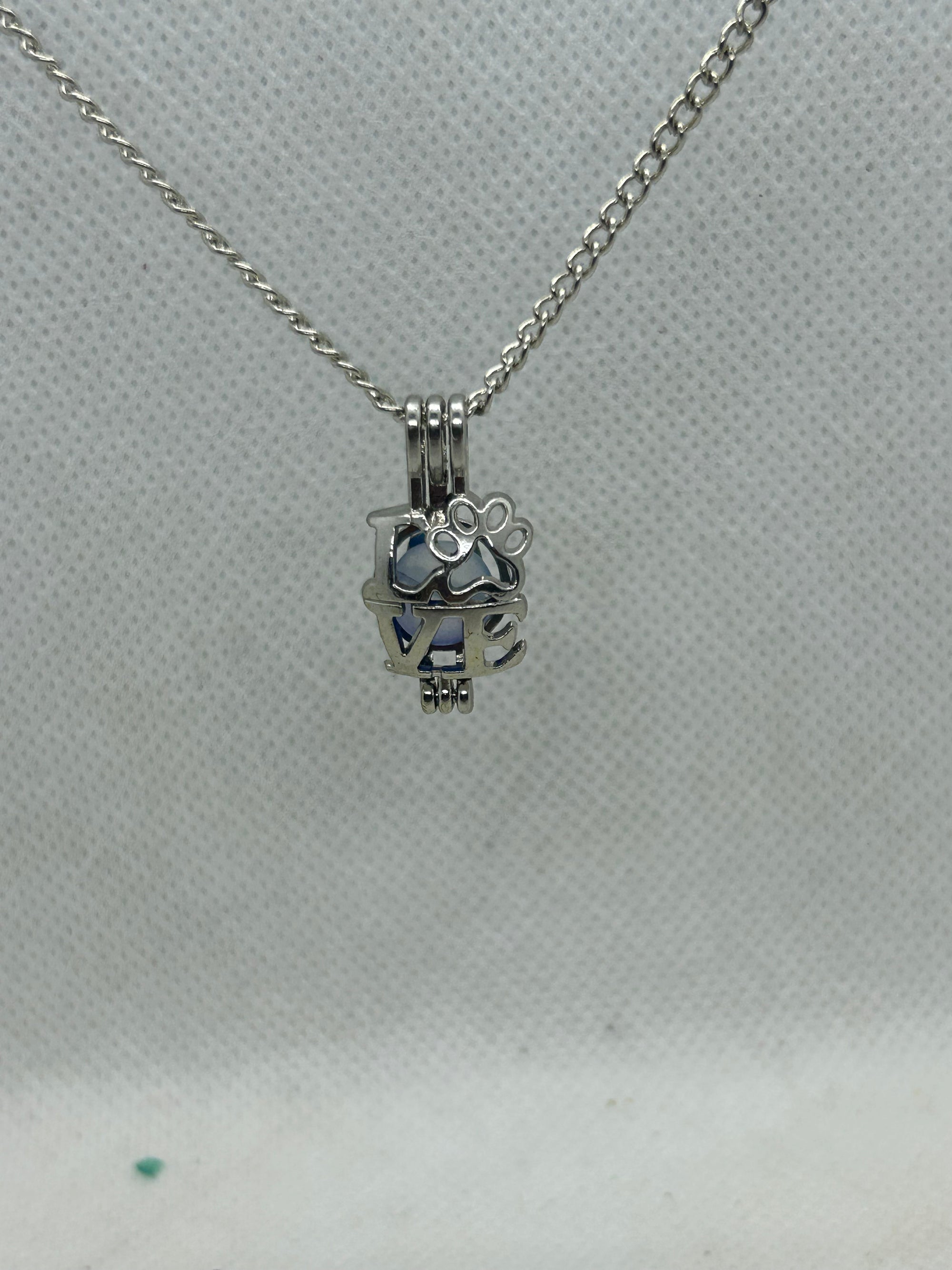 Love Paw Print Necklace