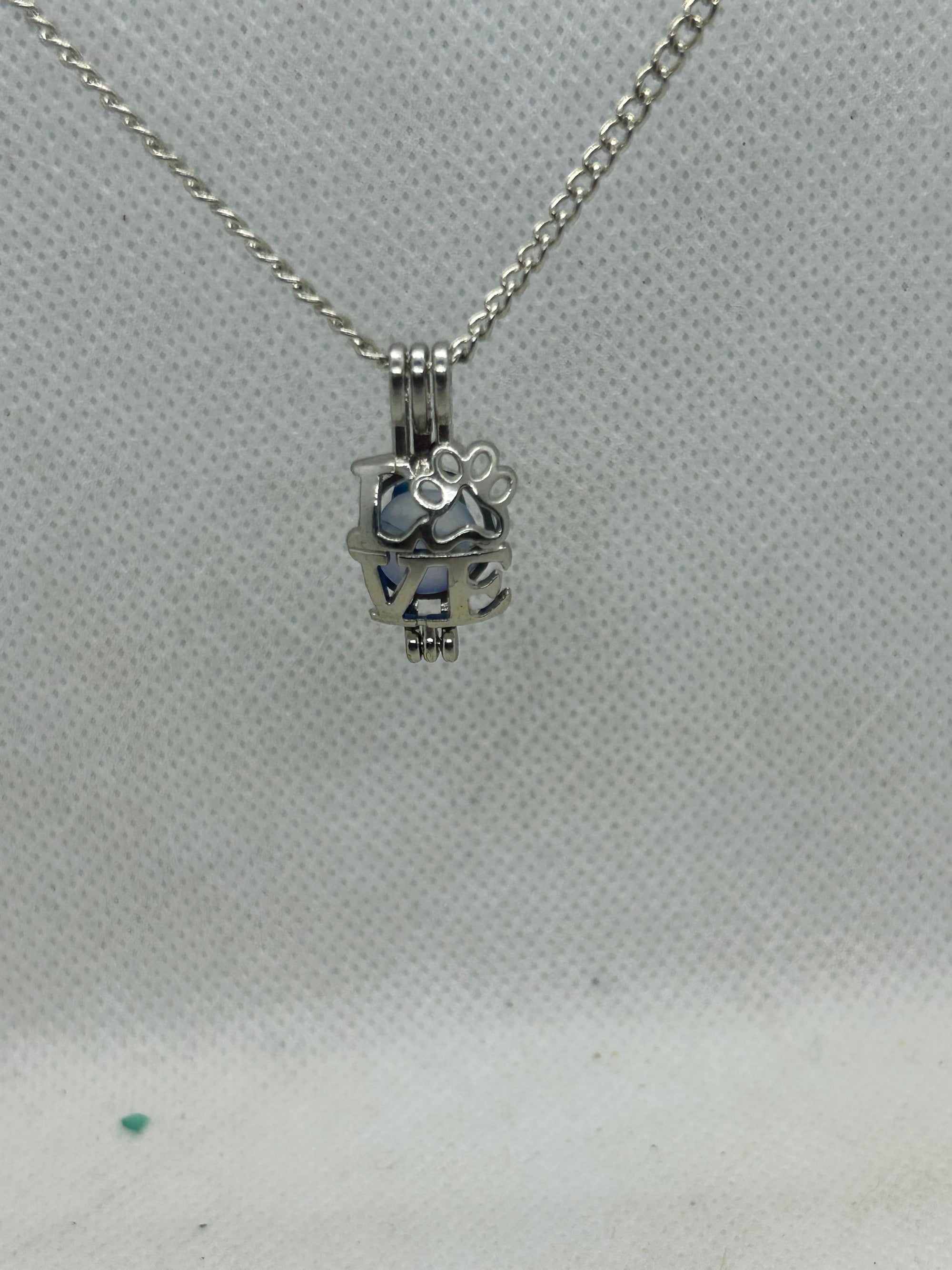 Love Paw Print Necklace