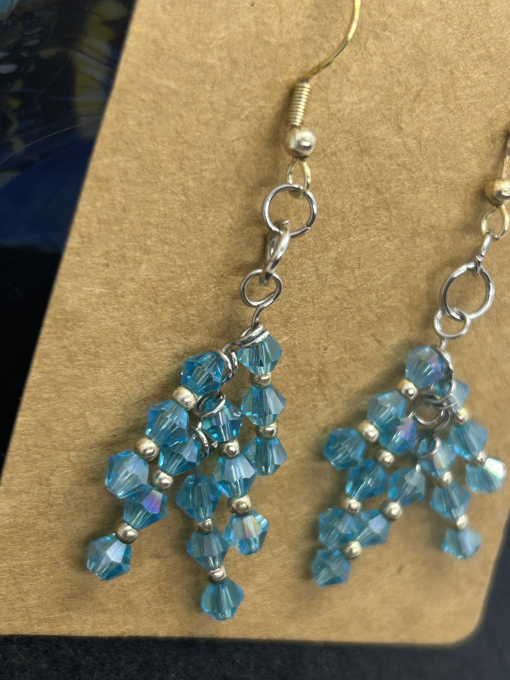 Staggard Blue Earrings