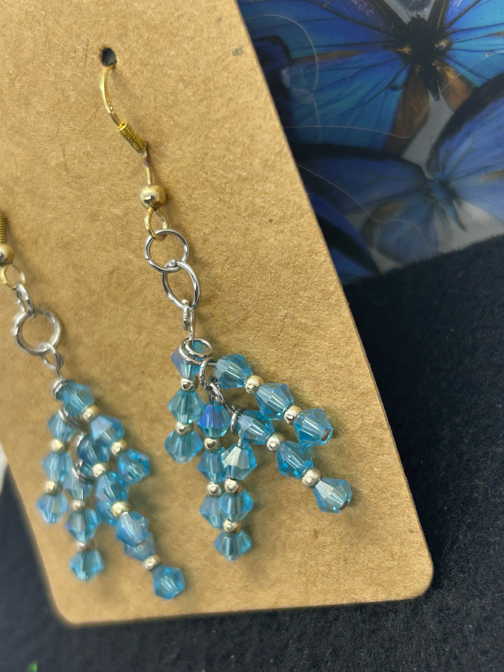 Staggard Blue Earrings