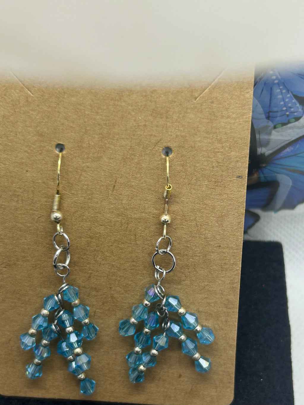 Staggard Blue Earrings