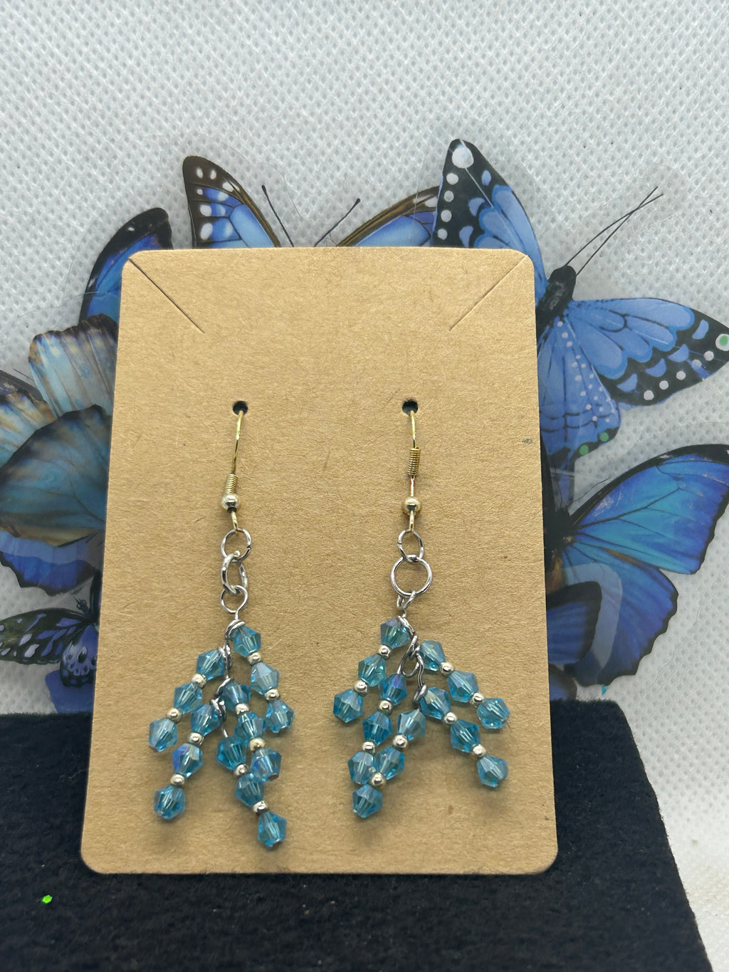 Staggard Blue Earrings