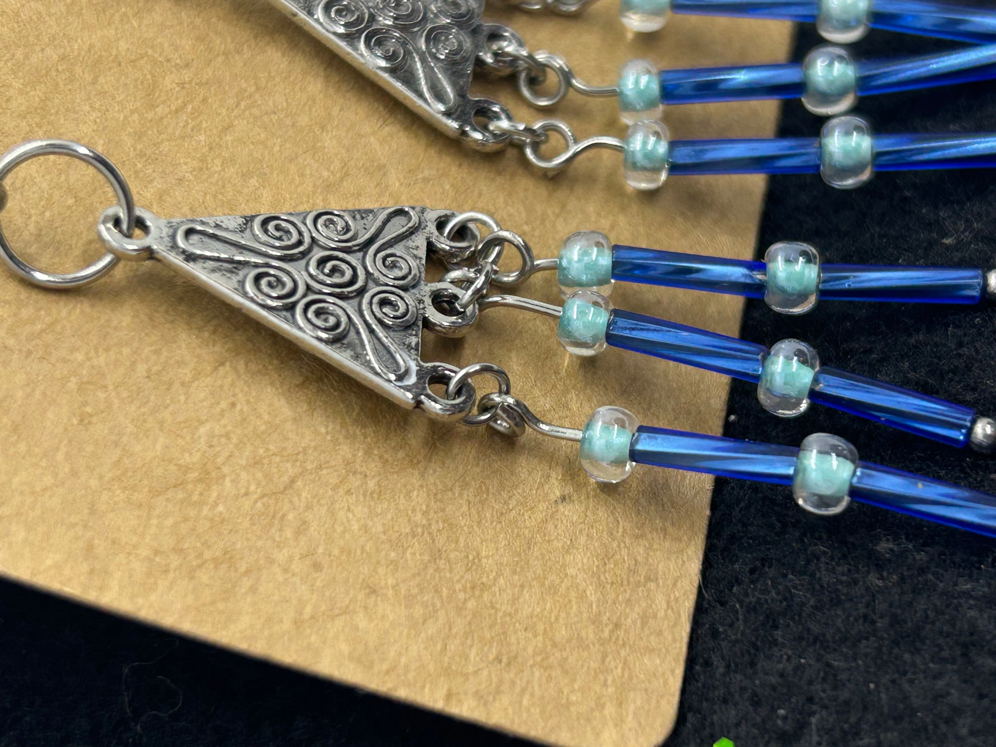 Blue Chandelier Earrings
