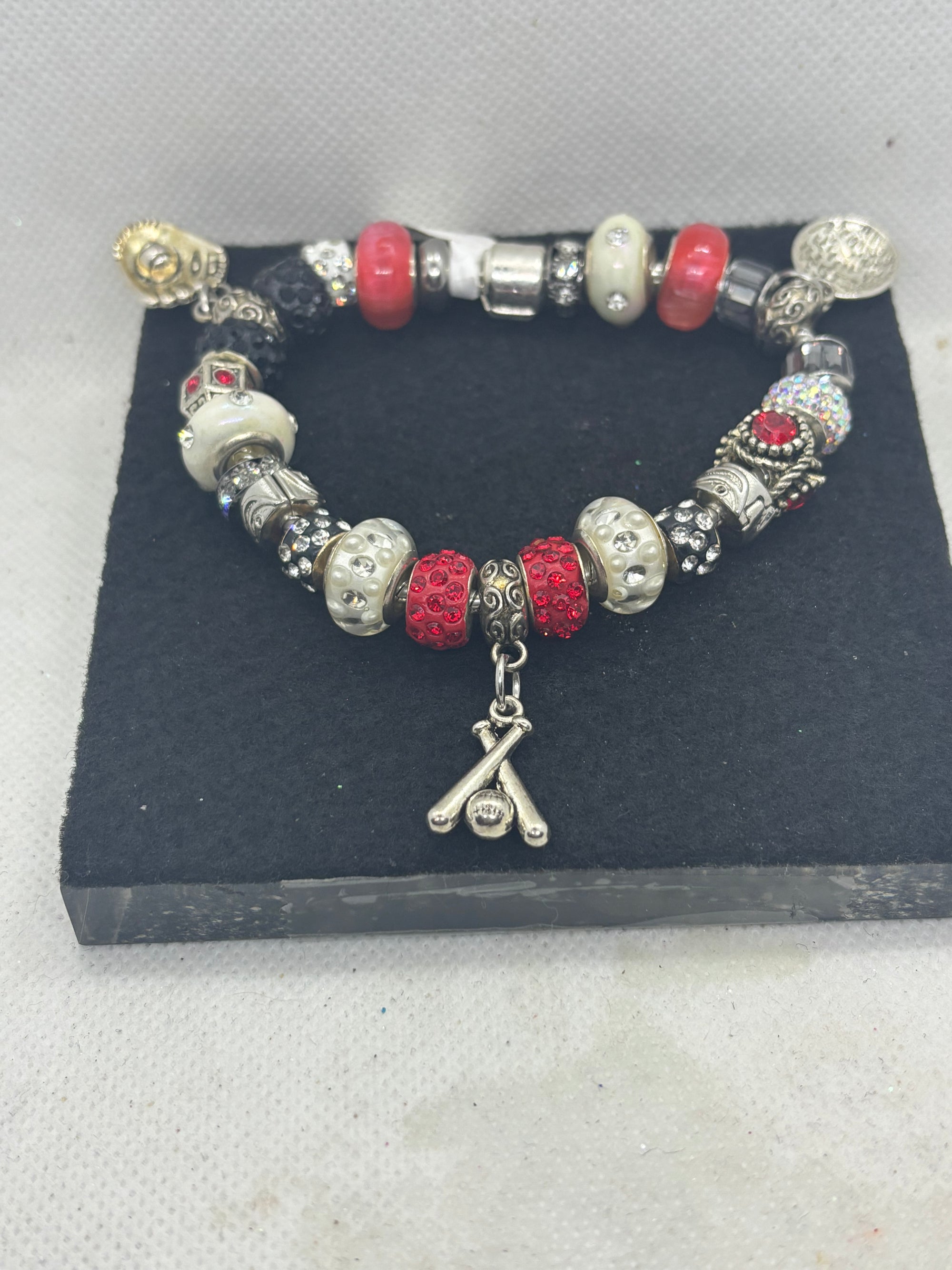 Baseball Charm Bracelet