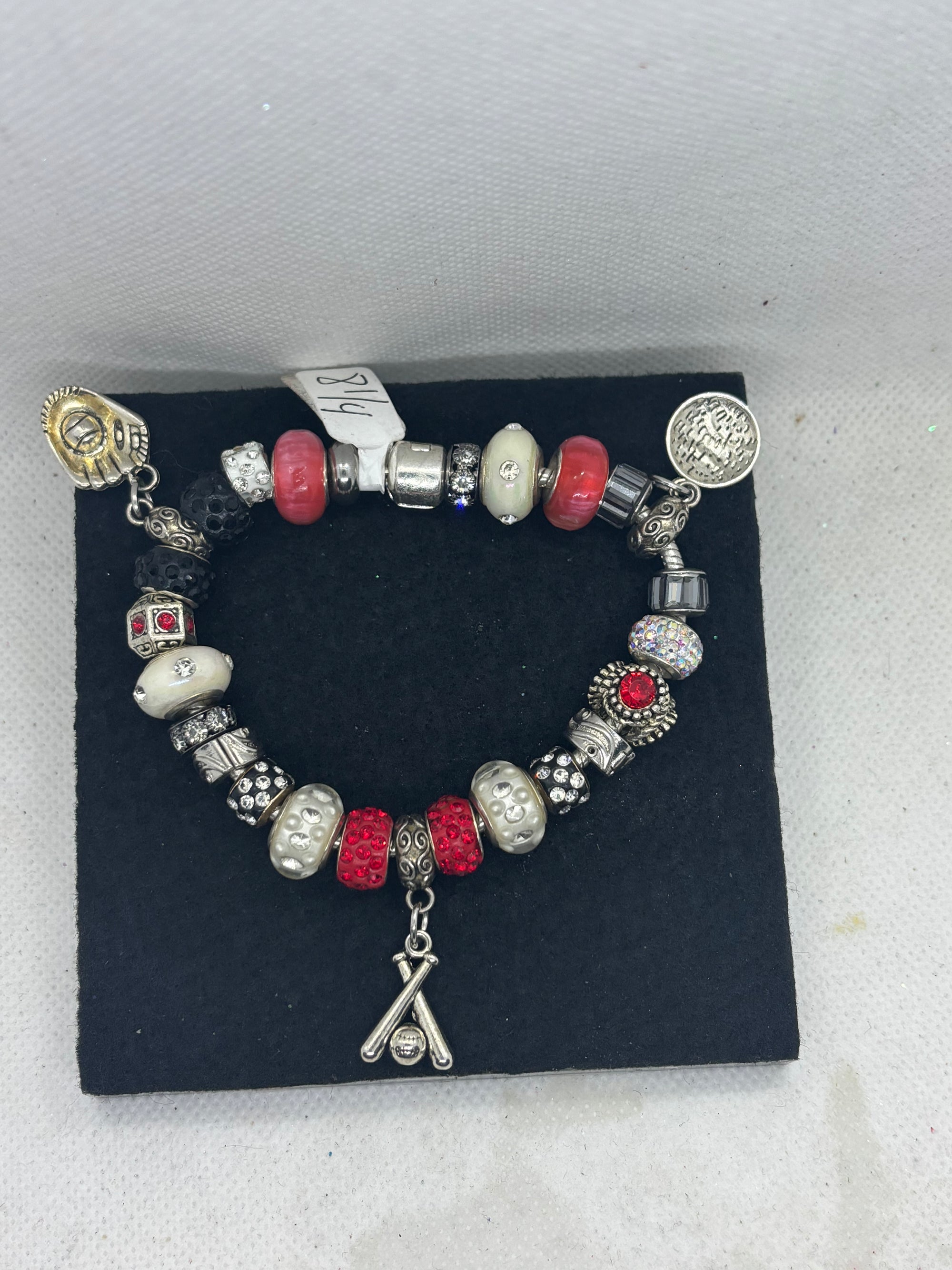 Baseball Charm Bracelet
