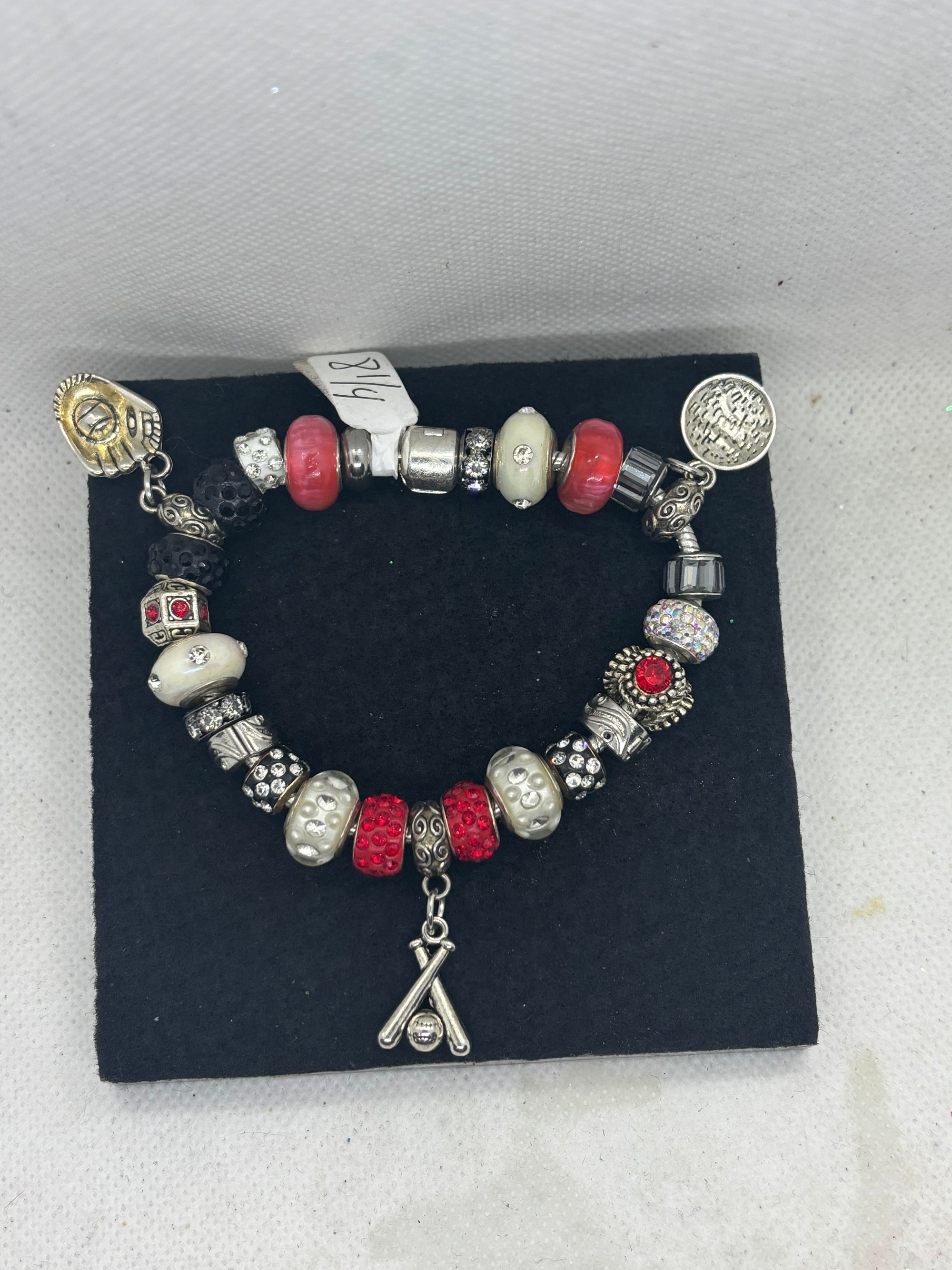 Baseball Charm Bracelet