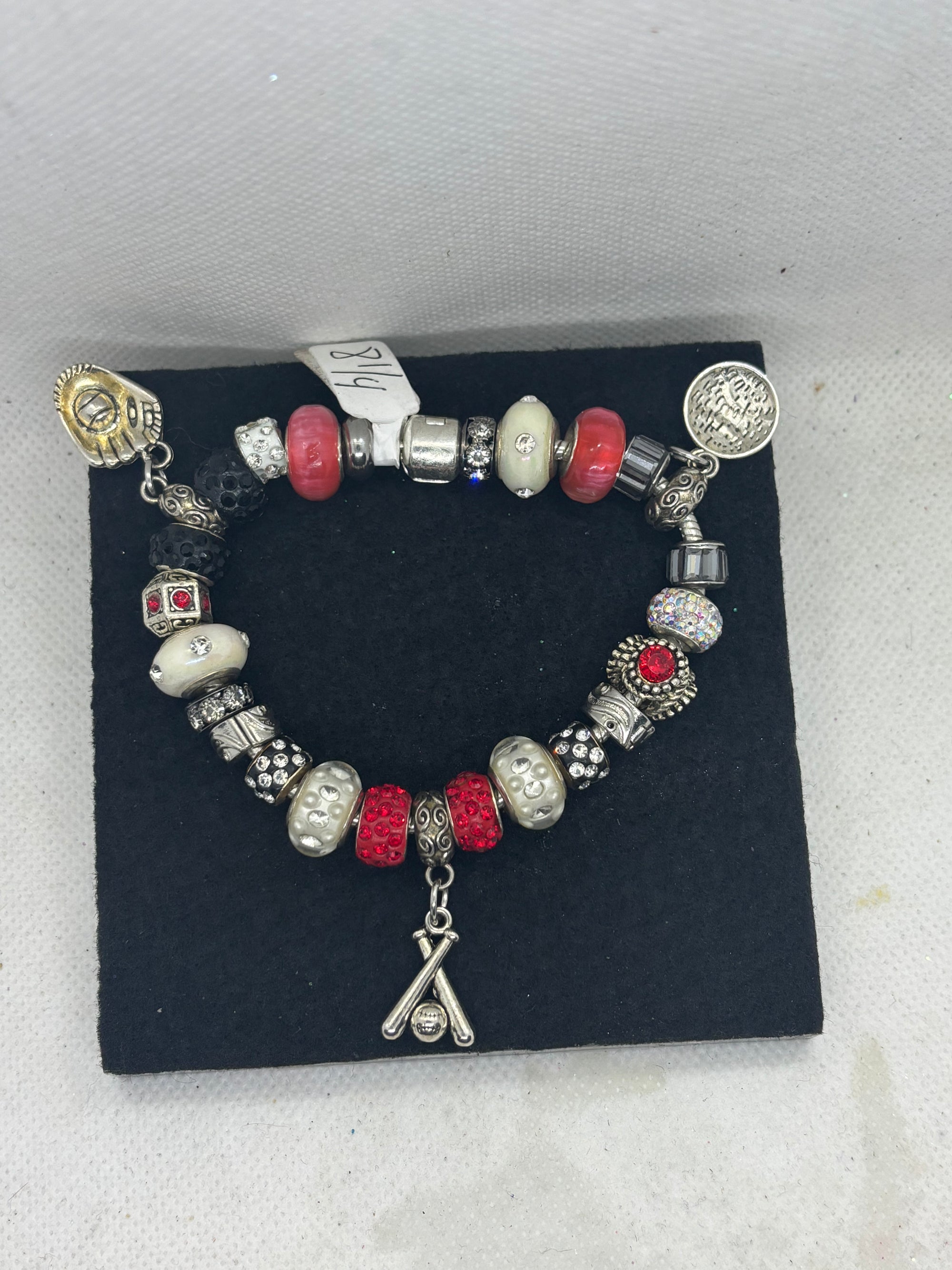 Baseball Charm Bracelet