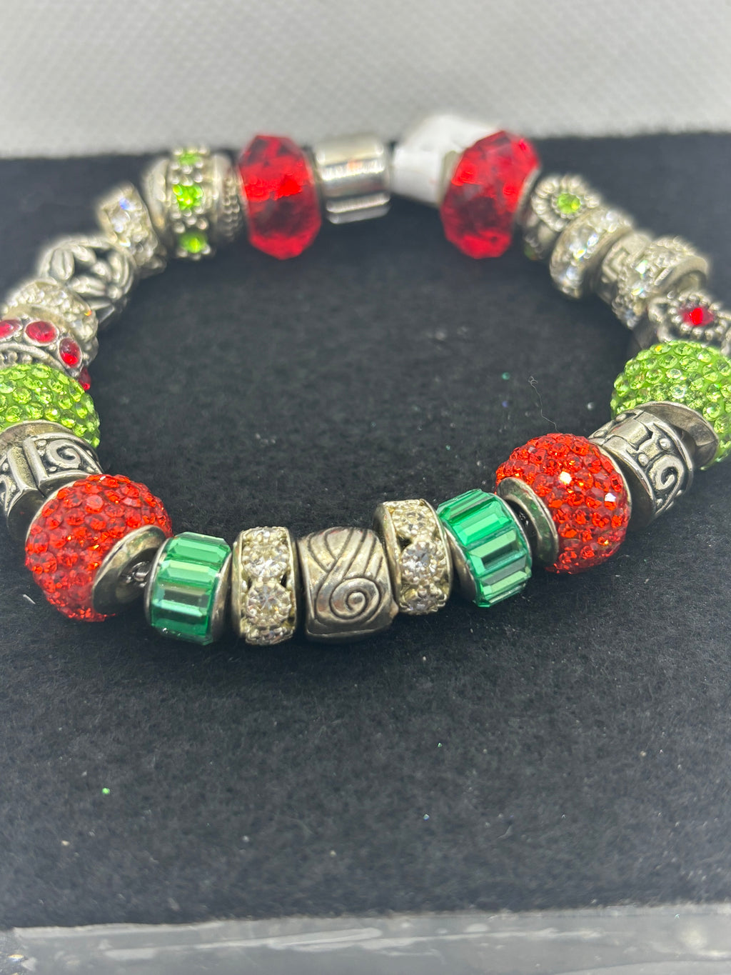 Red and Green Charm Bracelet