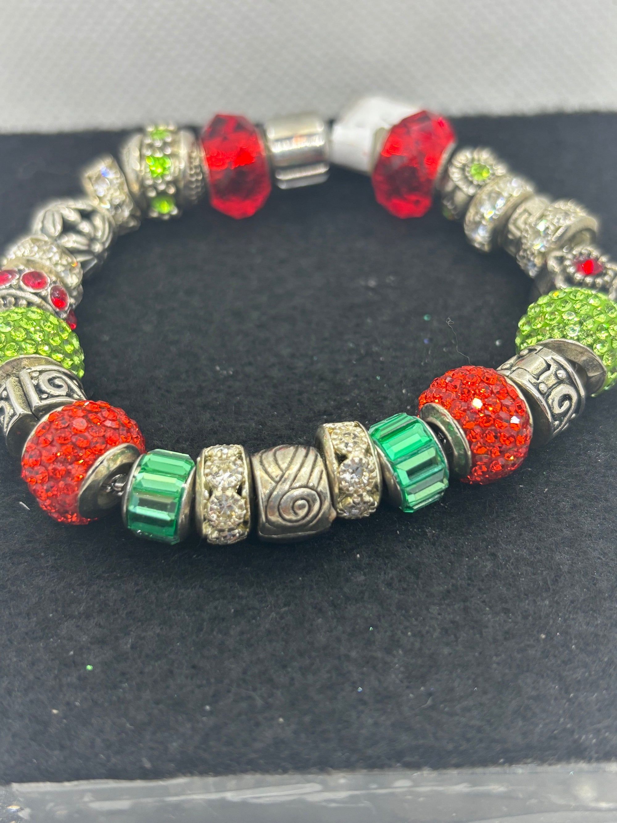 Red and Green Charm Bracelet