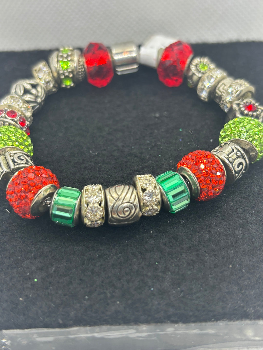 Red and Green Charm Bracelet
