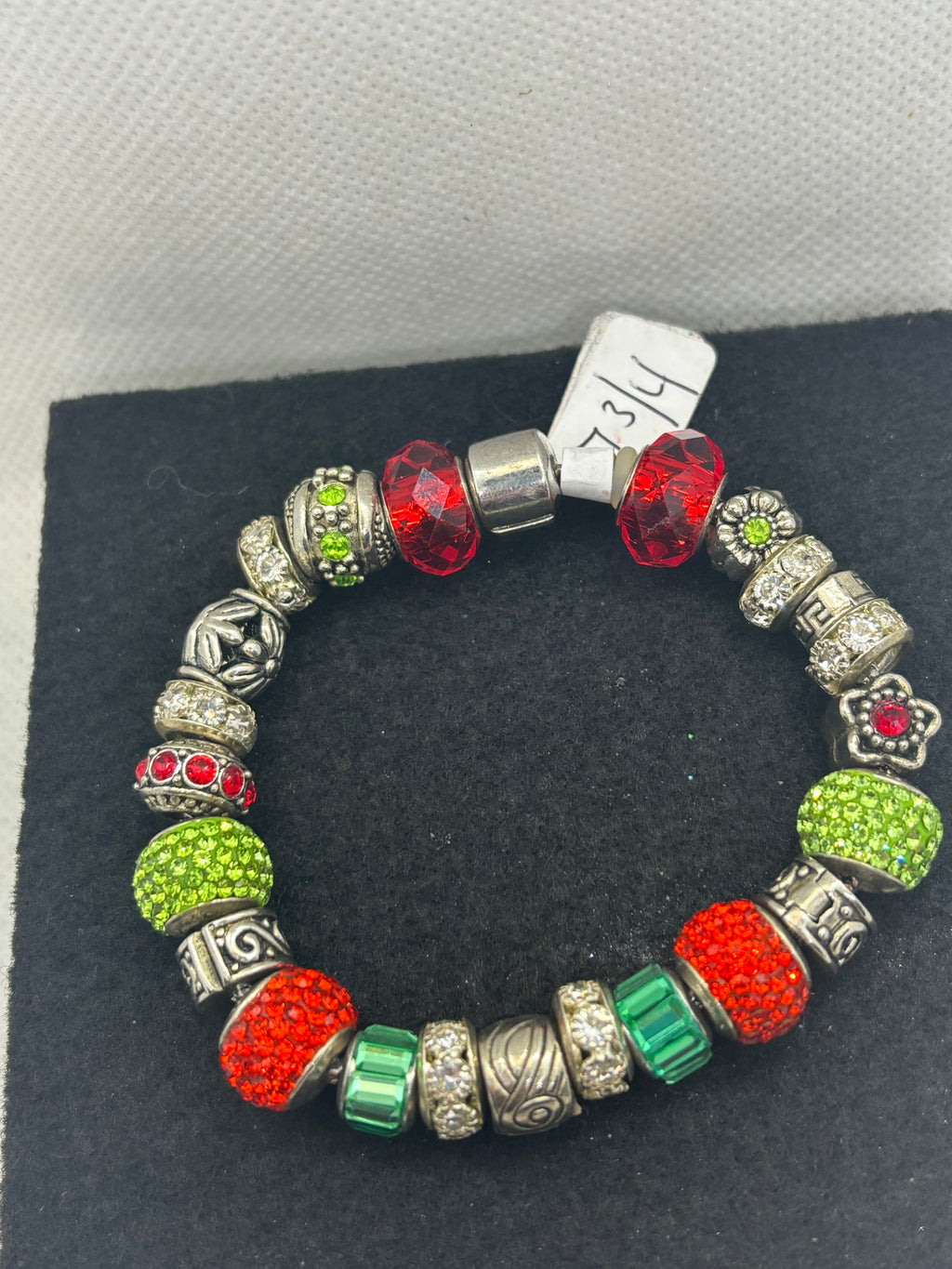 Red and Green Charm Bracelet