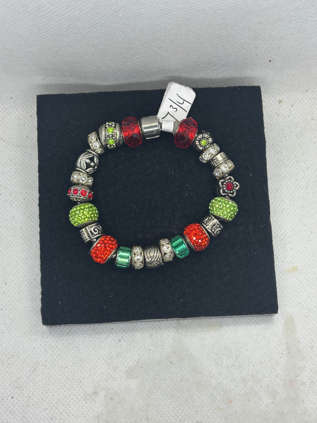 Red and Green Charm Bracelet
