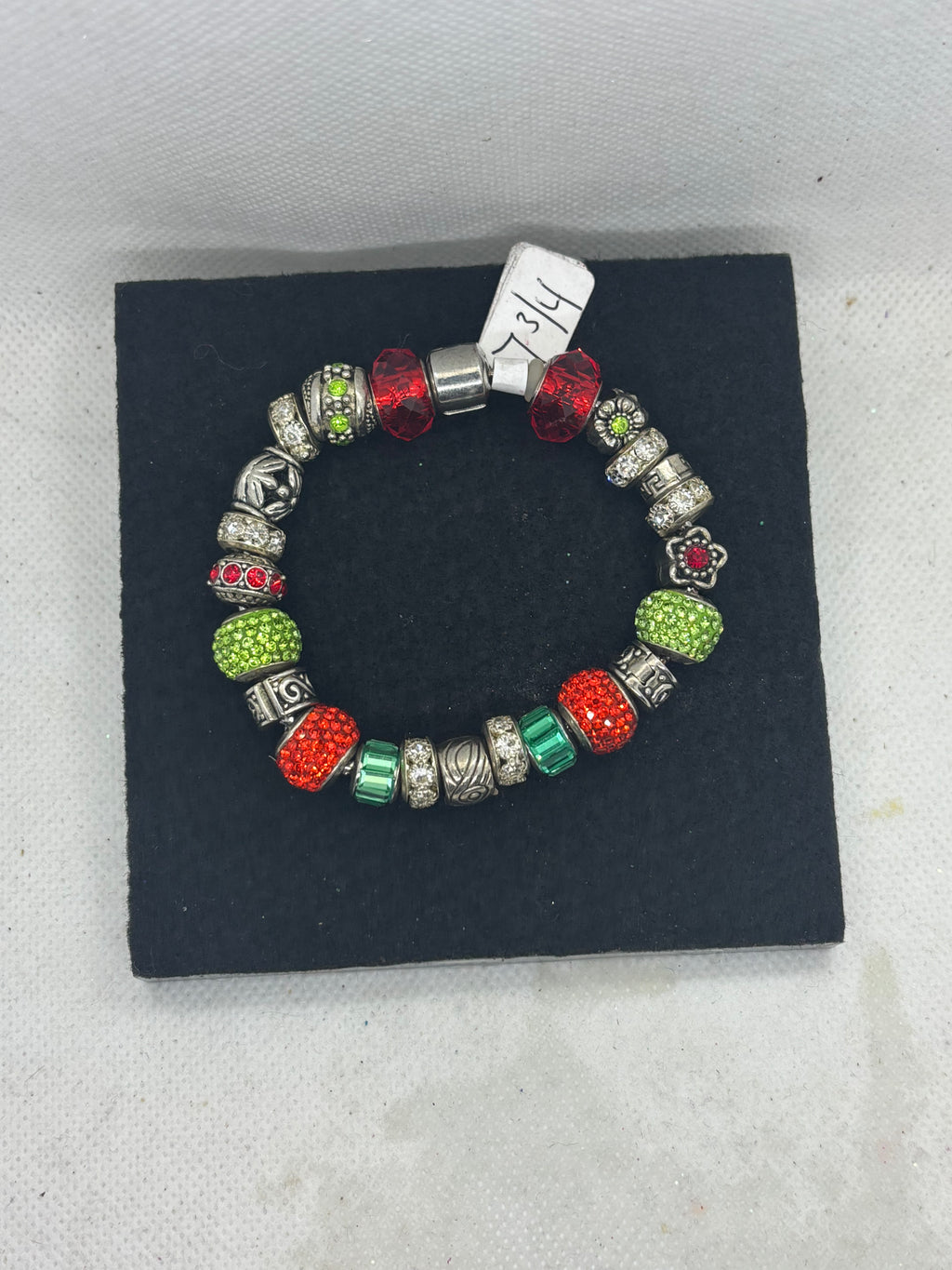 Red and Green Charm Bracelet