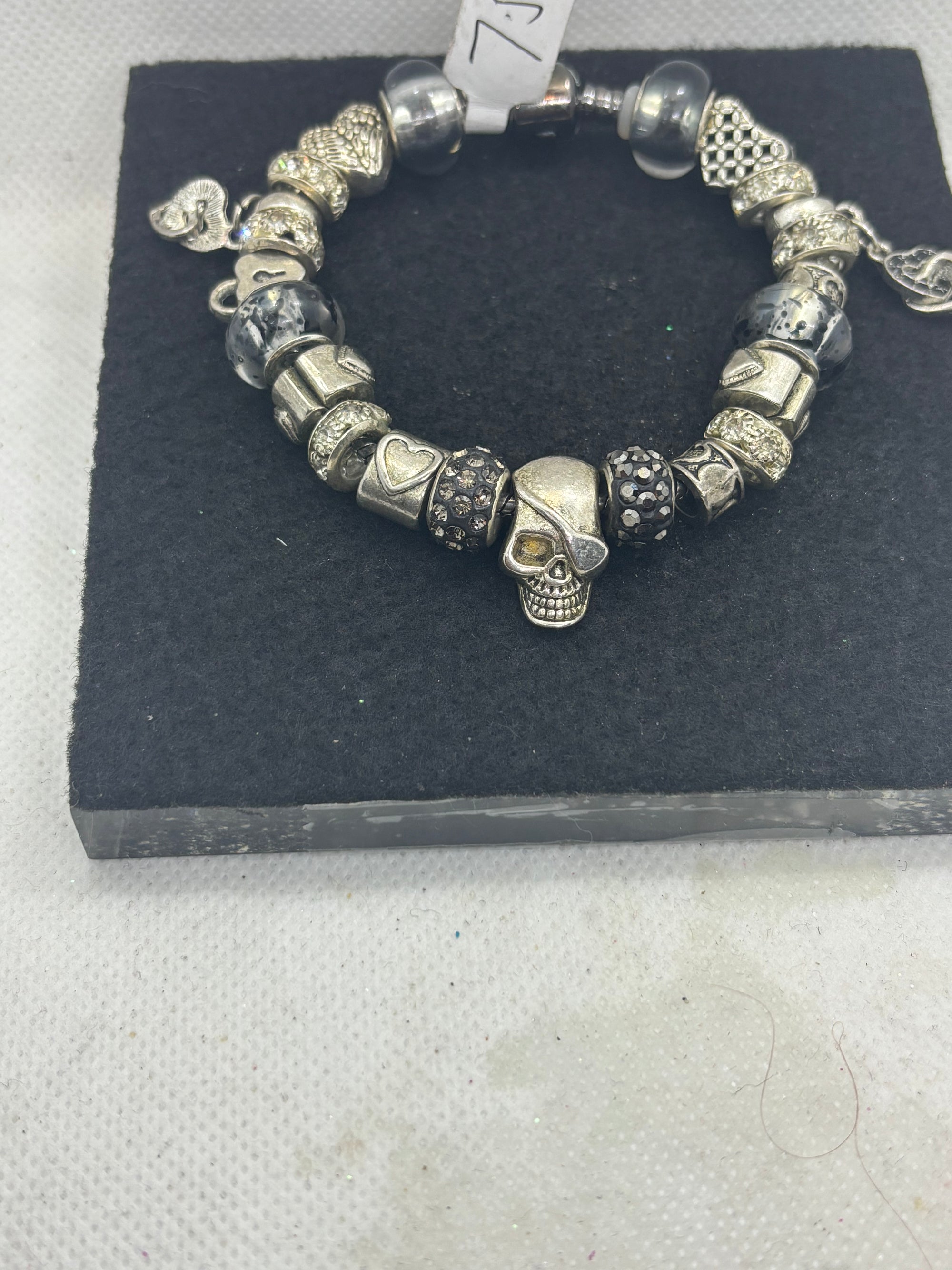 Skull Charm Bracelet