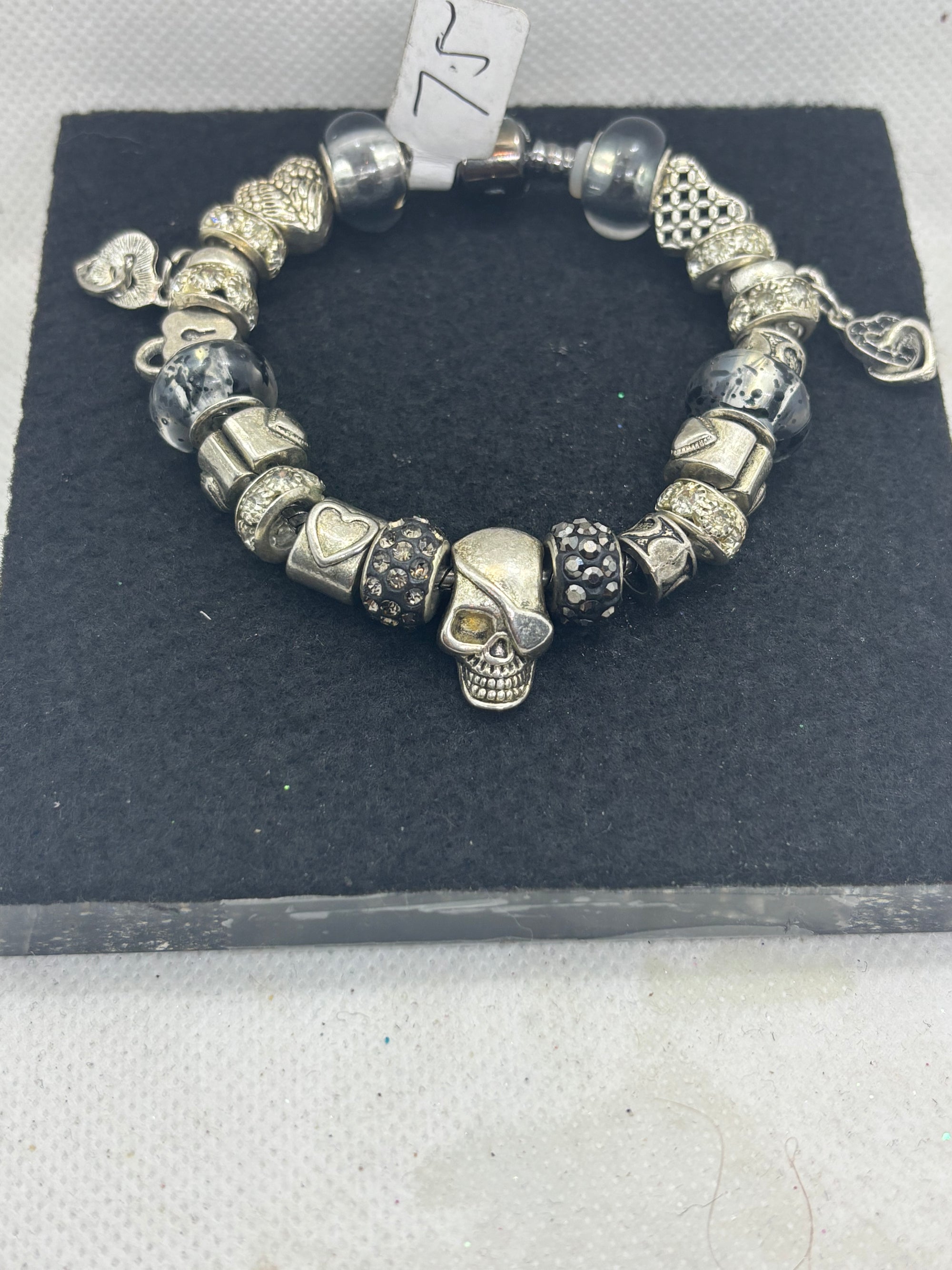 Skull Charm Bracelet