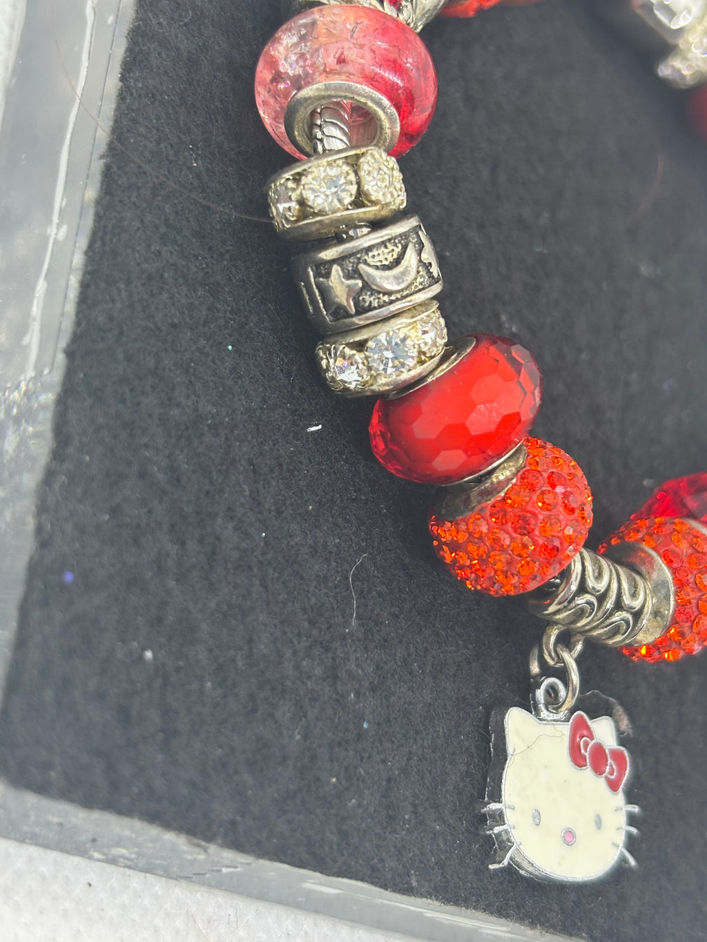 Red Kitty Charm Bracelet