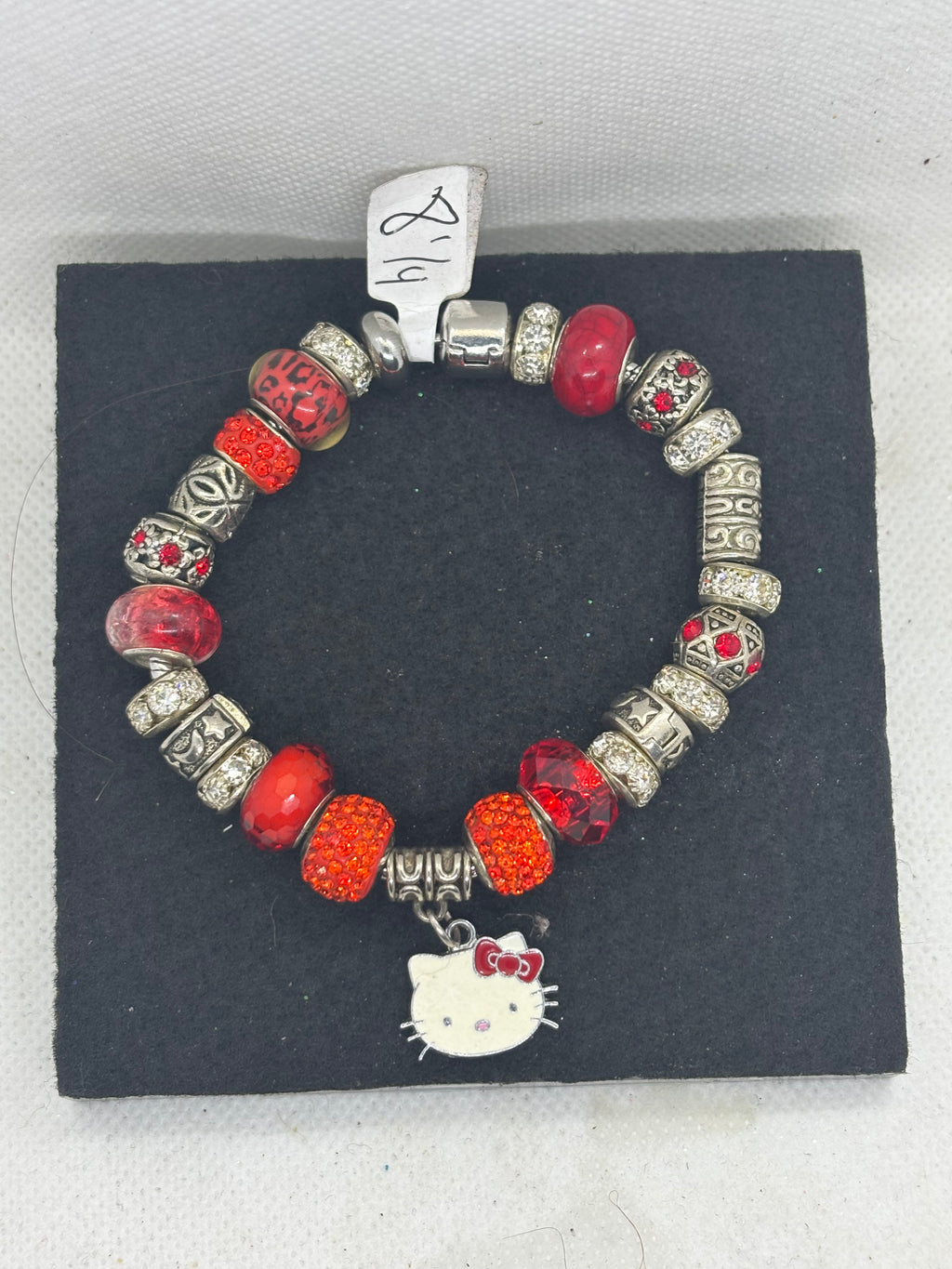 Red Kitty Charm Bracelet