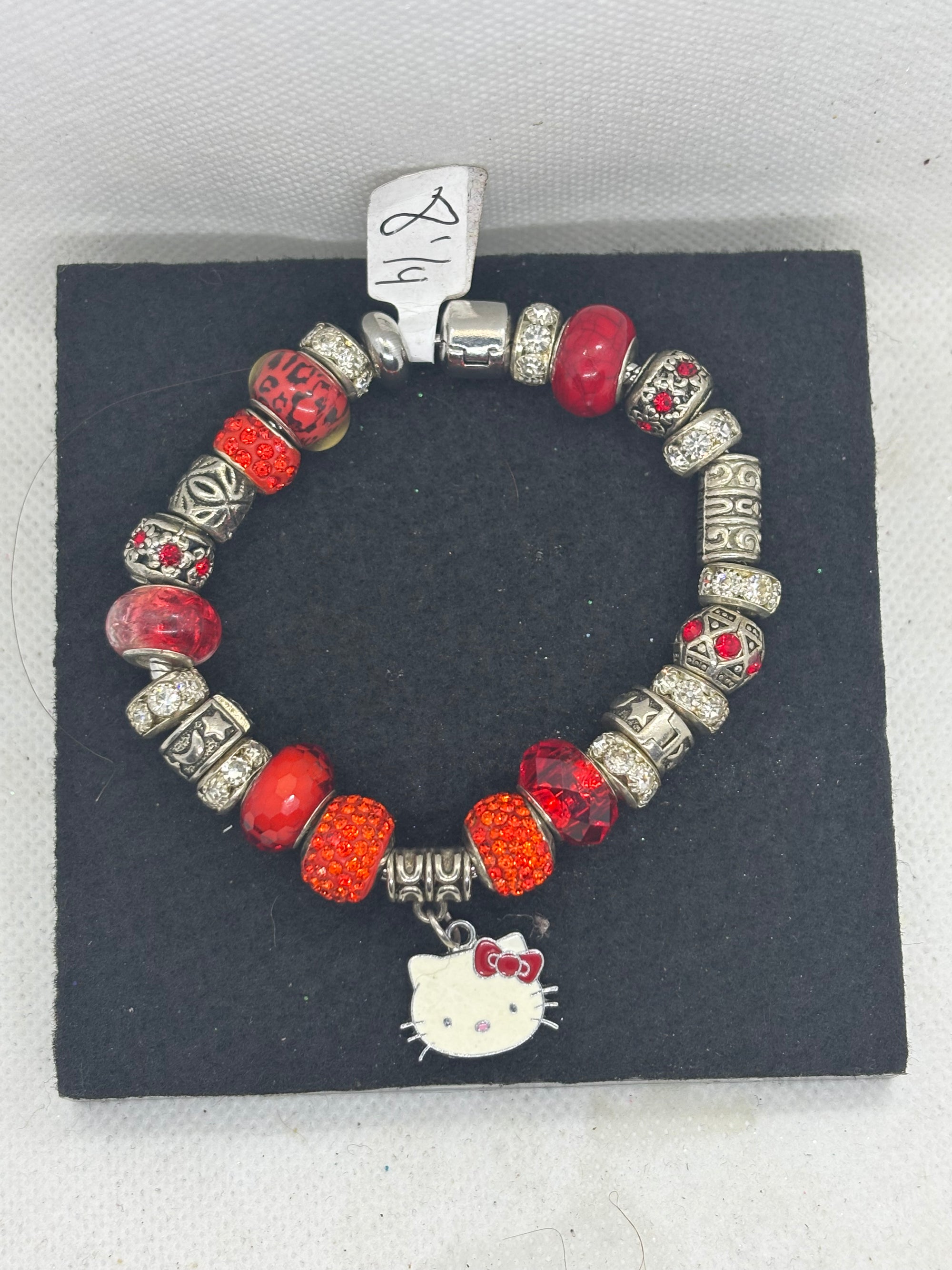Red Kitty Charm Bracelet