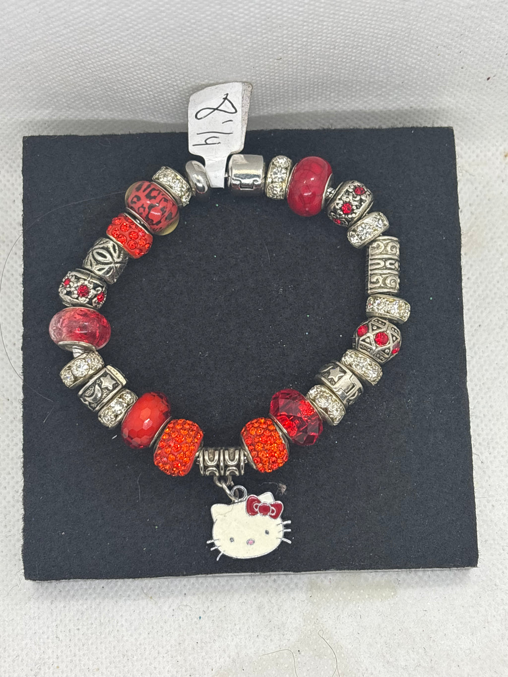Red Kitty Charm Bracelet