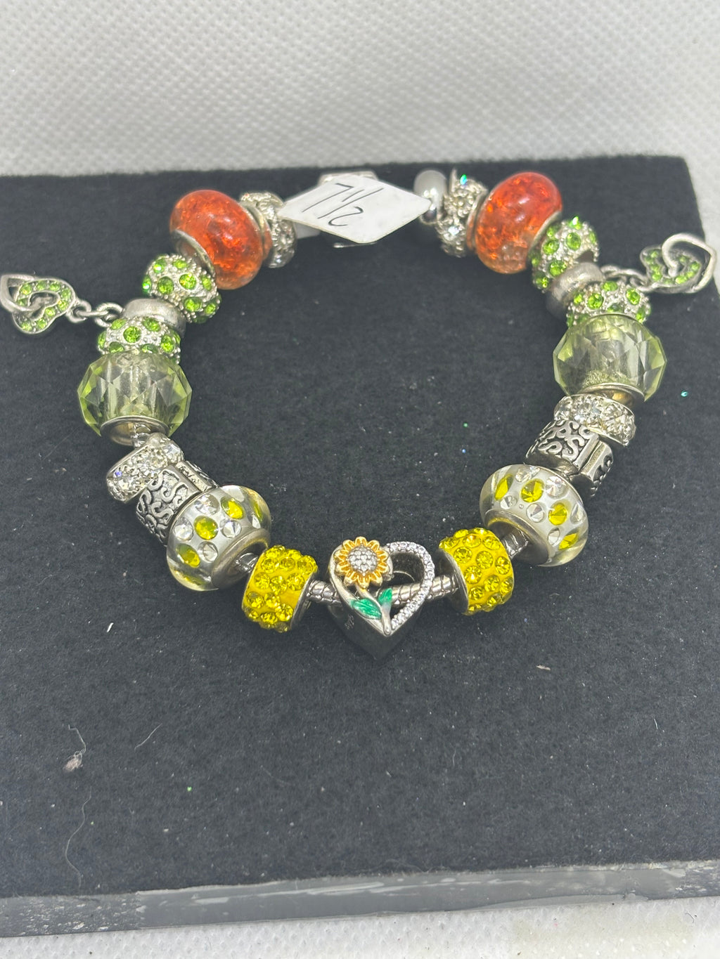 Sunflower Charm Bracelet