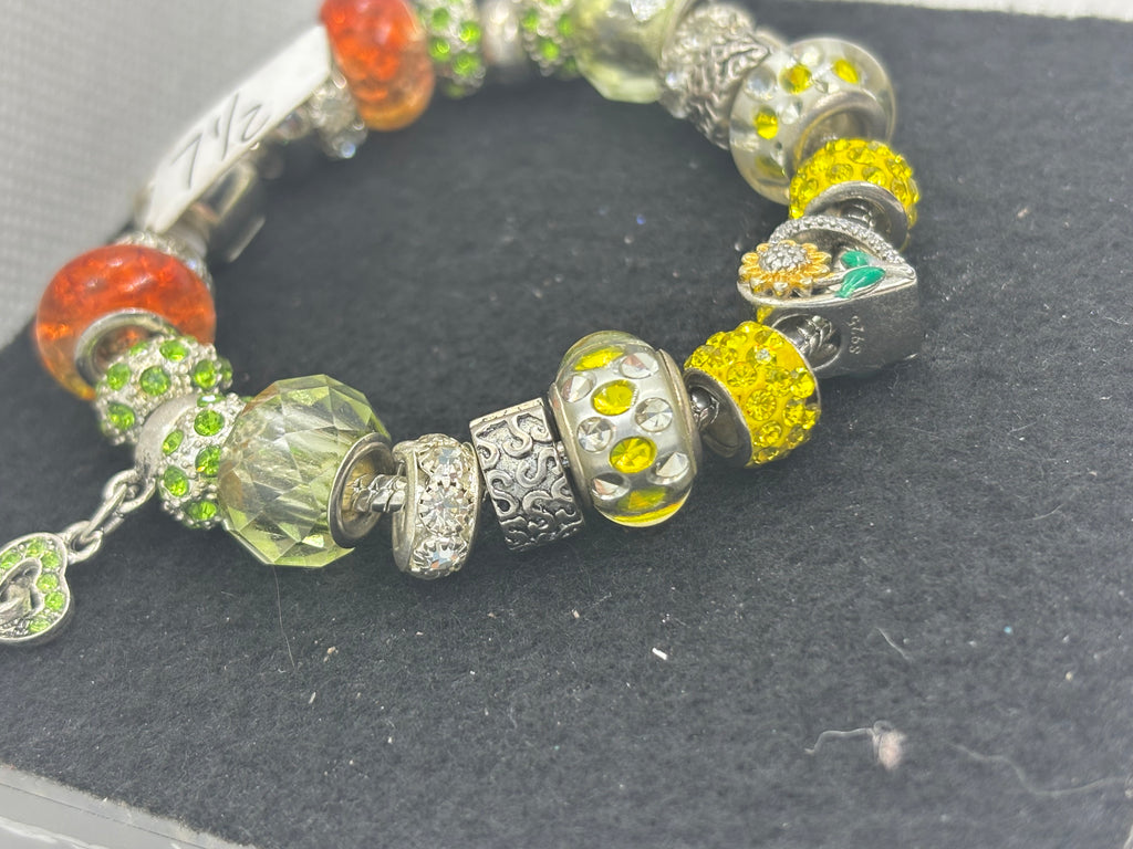 Sunflower Charm Bracelet