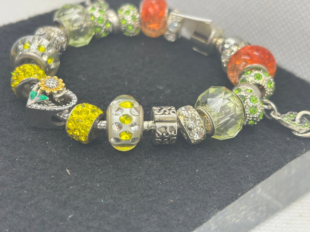 Sunflower Charm Bracelet