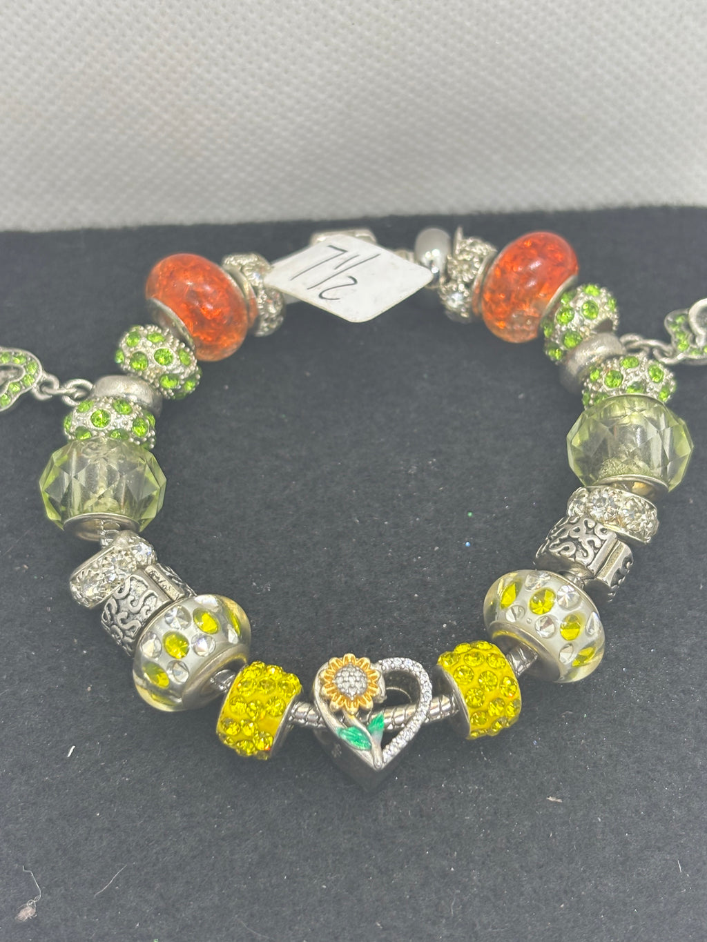 Sunflower Charm Bracelet