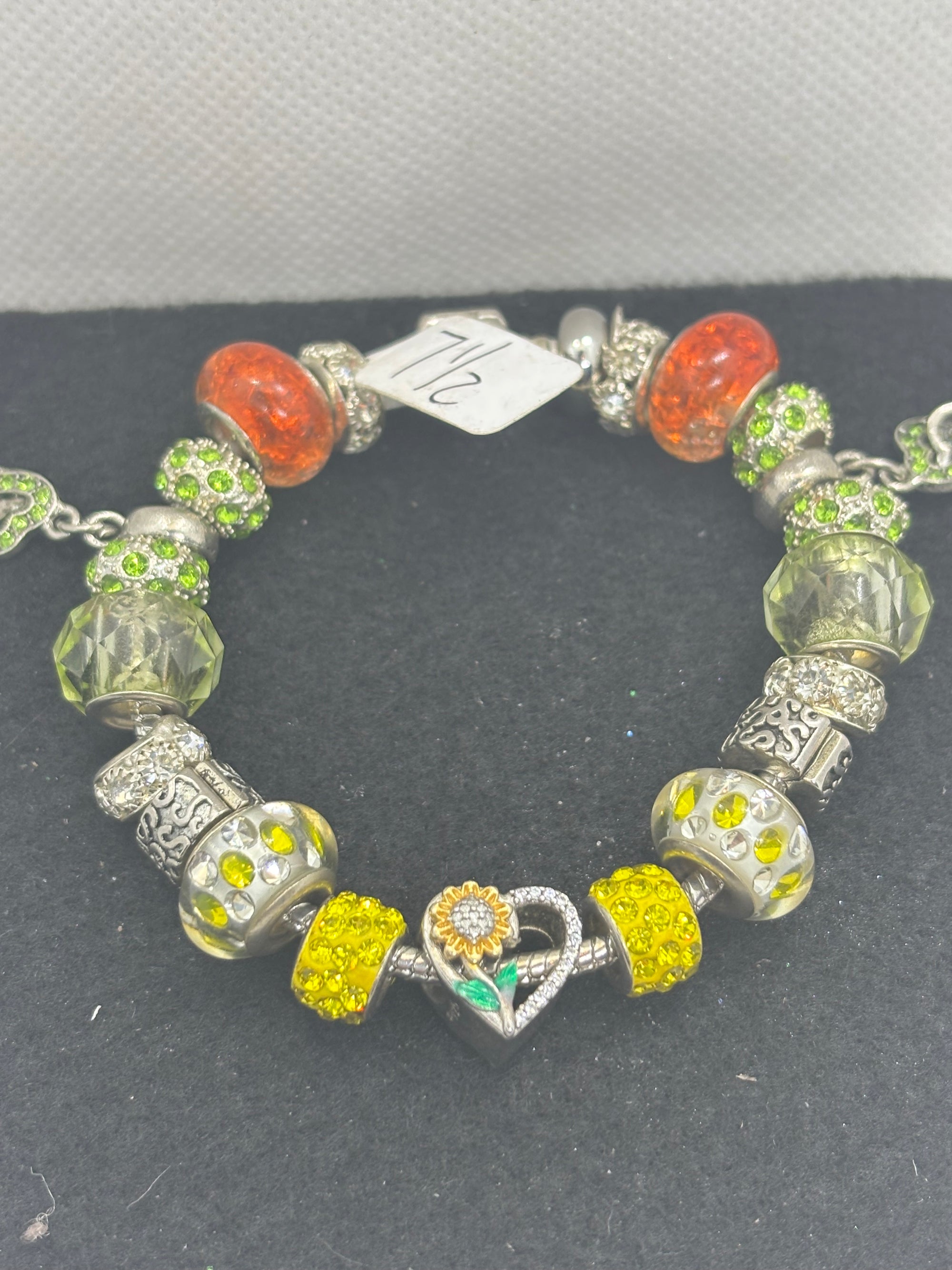 Sunflower Charm Bracelet