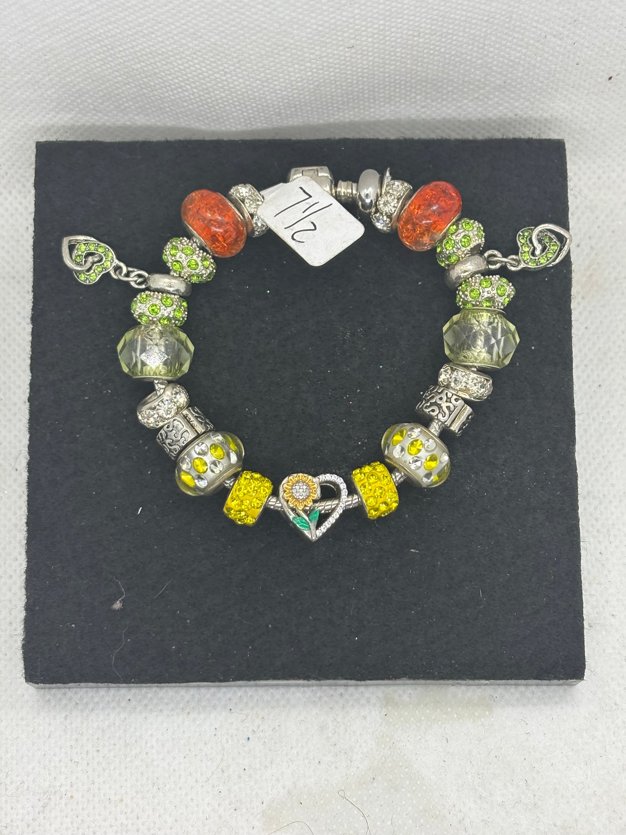 Sunflower Charm Bracelet