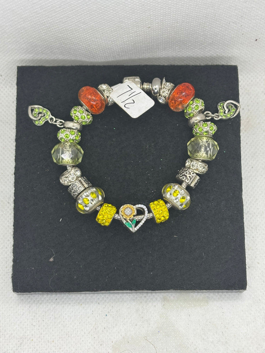 Sunflower Charm Bracelet