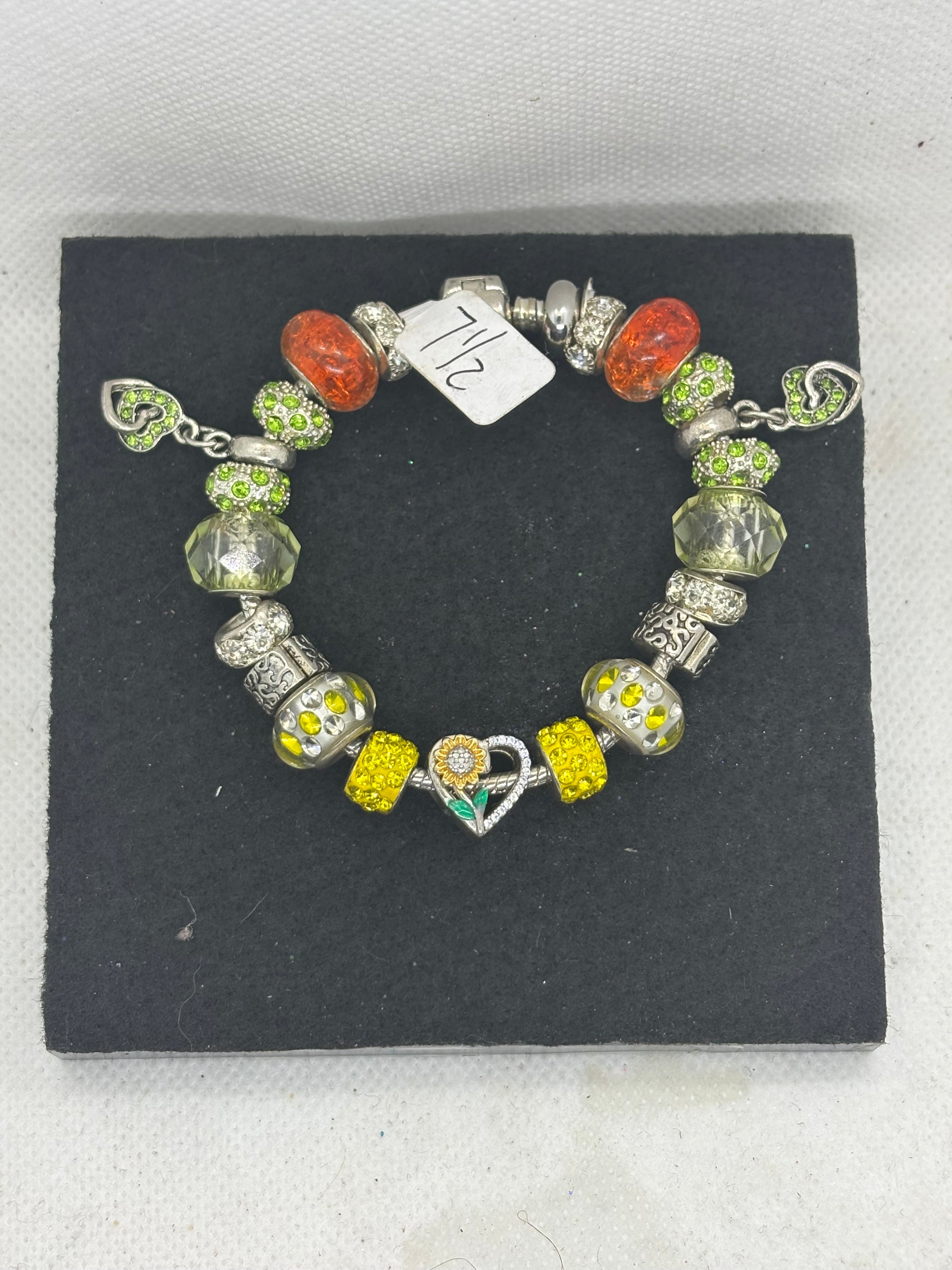 Sunflower Charm Bracelet
