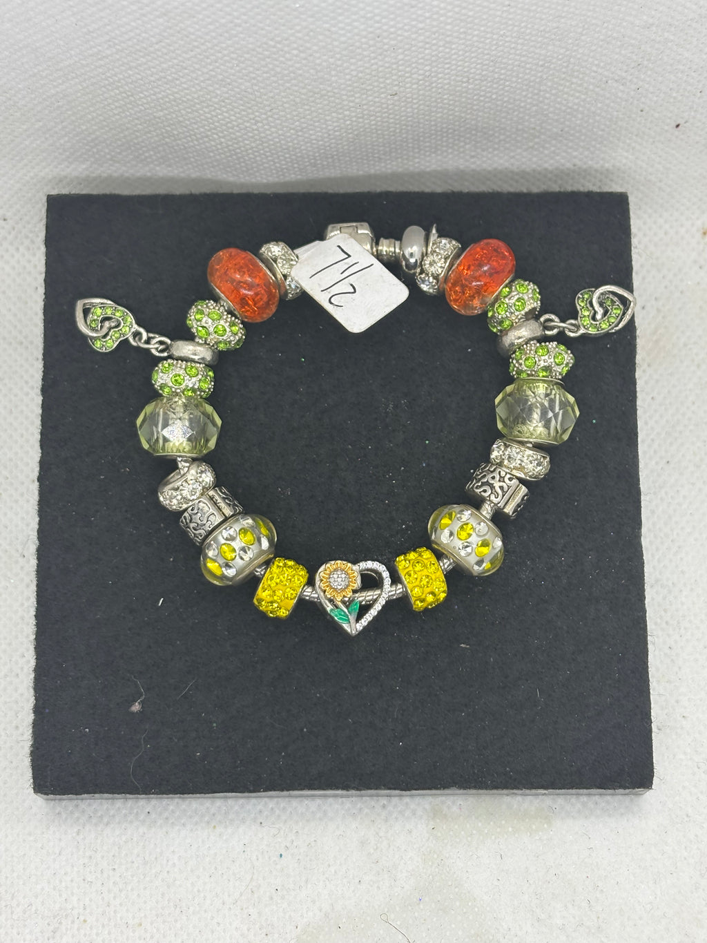 Sunflower Charm Bracelet