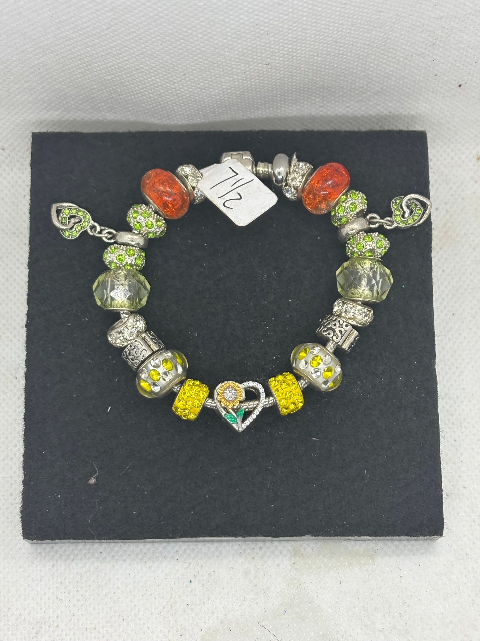 Sunflower Charm Bracelet