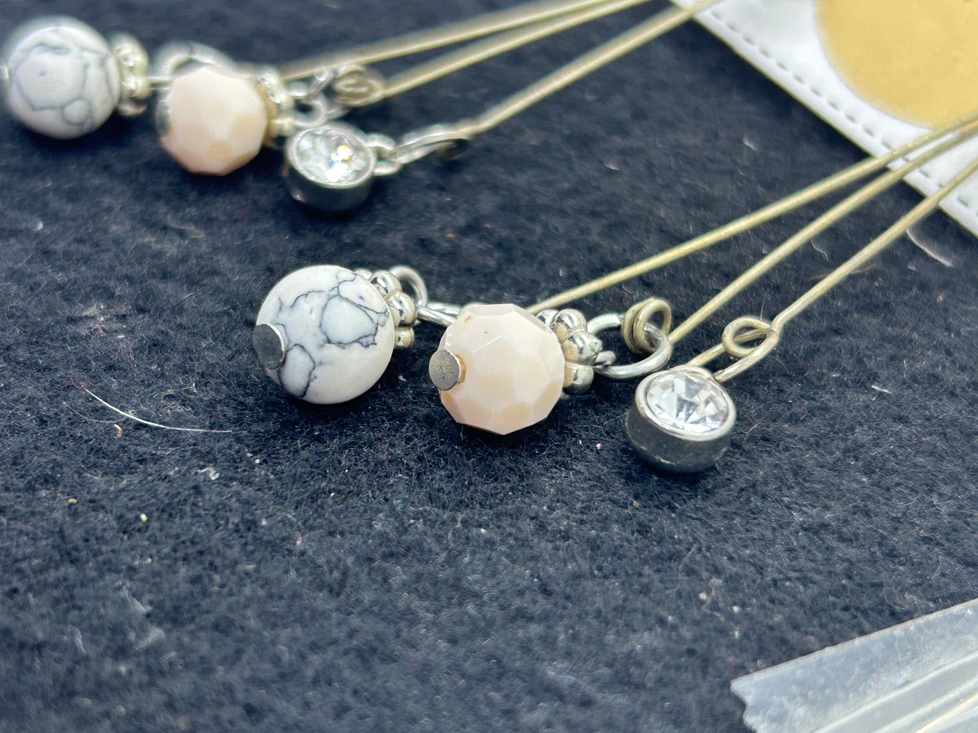 Rhinestone Beaded Earrings