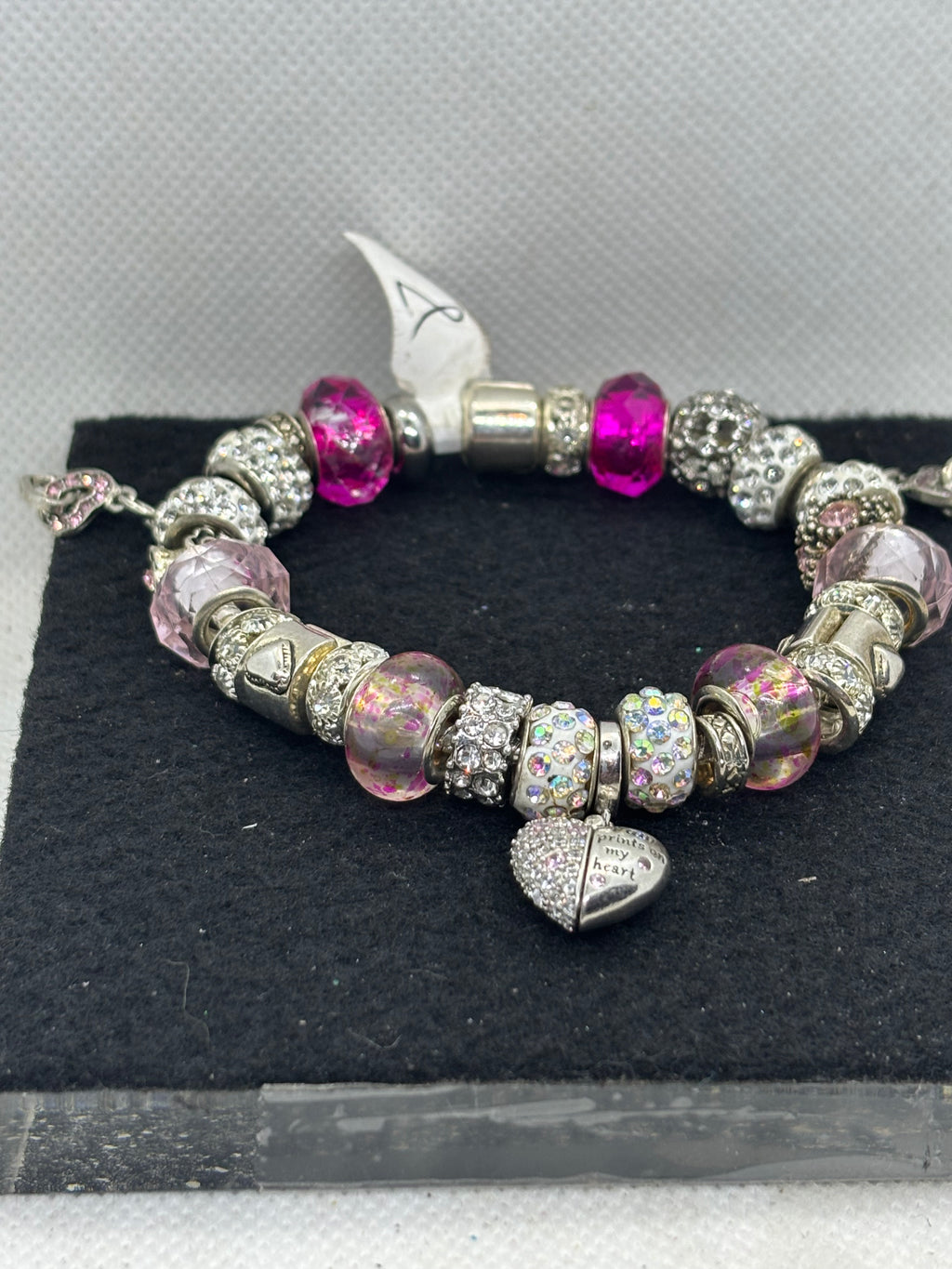 Hidden Paw Print Charm Bracelet