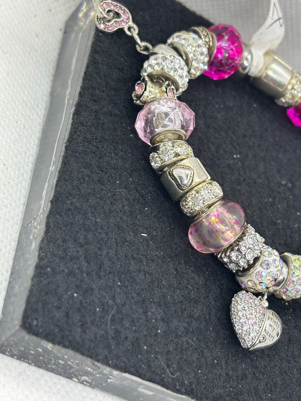 Hidden Paw Print Charm Bracelet