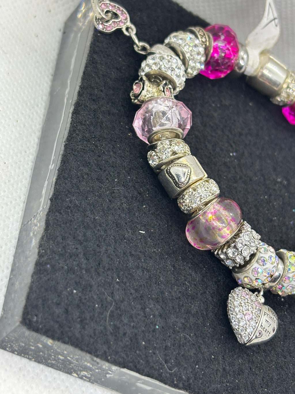 Hidden Paw Print Charm Bracelet