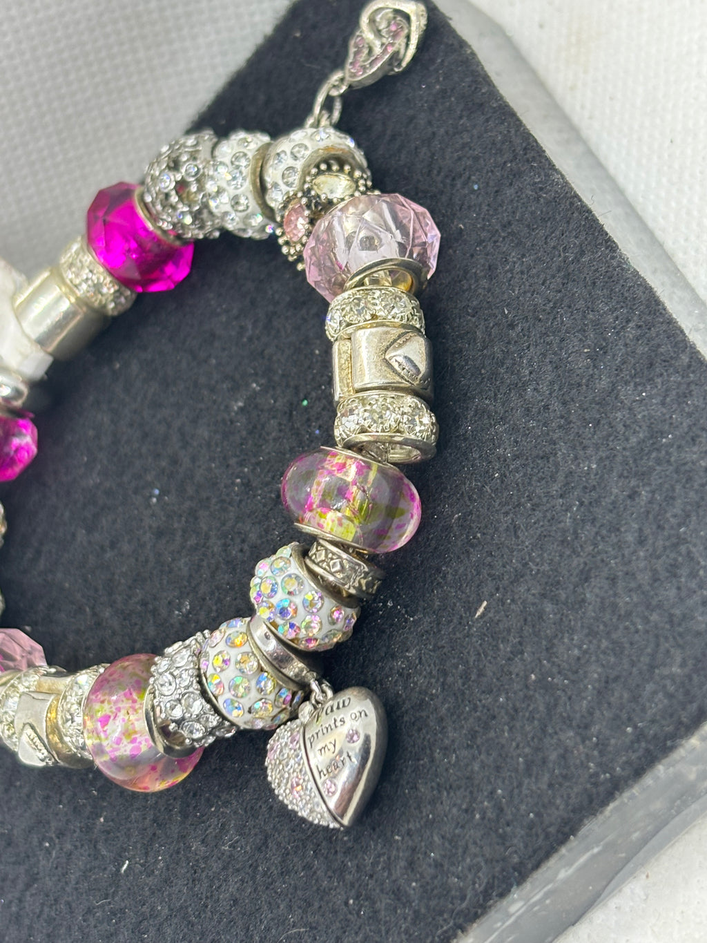 Hidden Paw Print Charm Bracelet