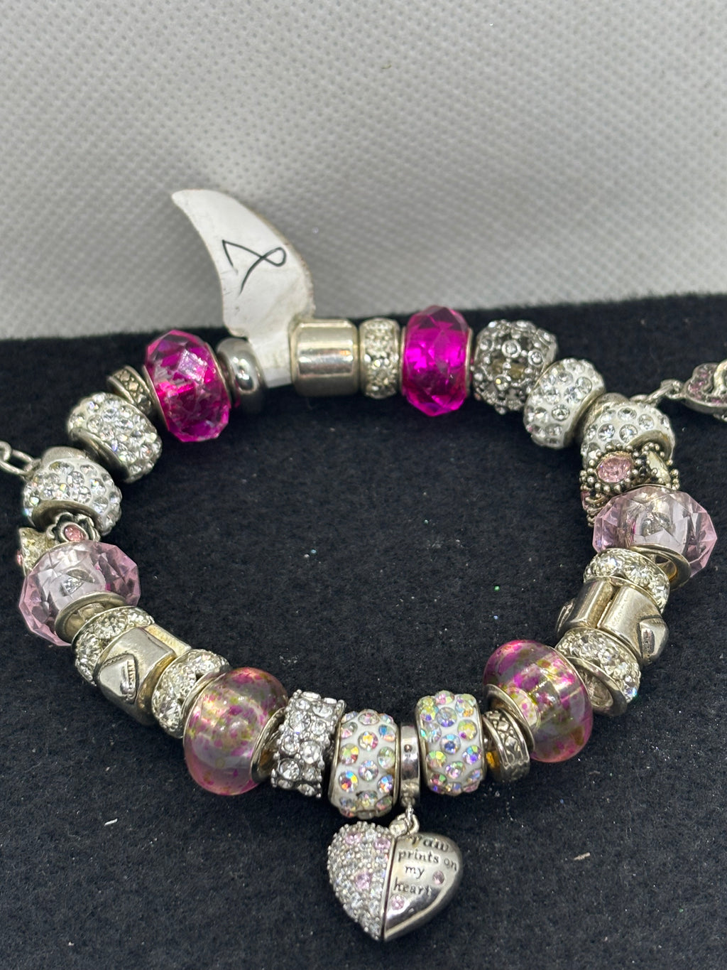 Hidden Paw Print Charm Bracelet