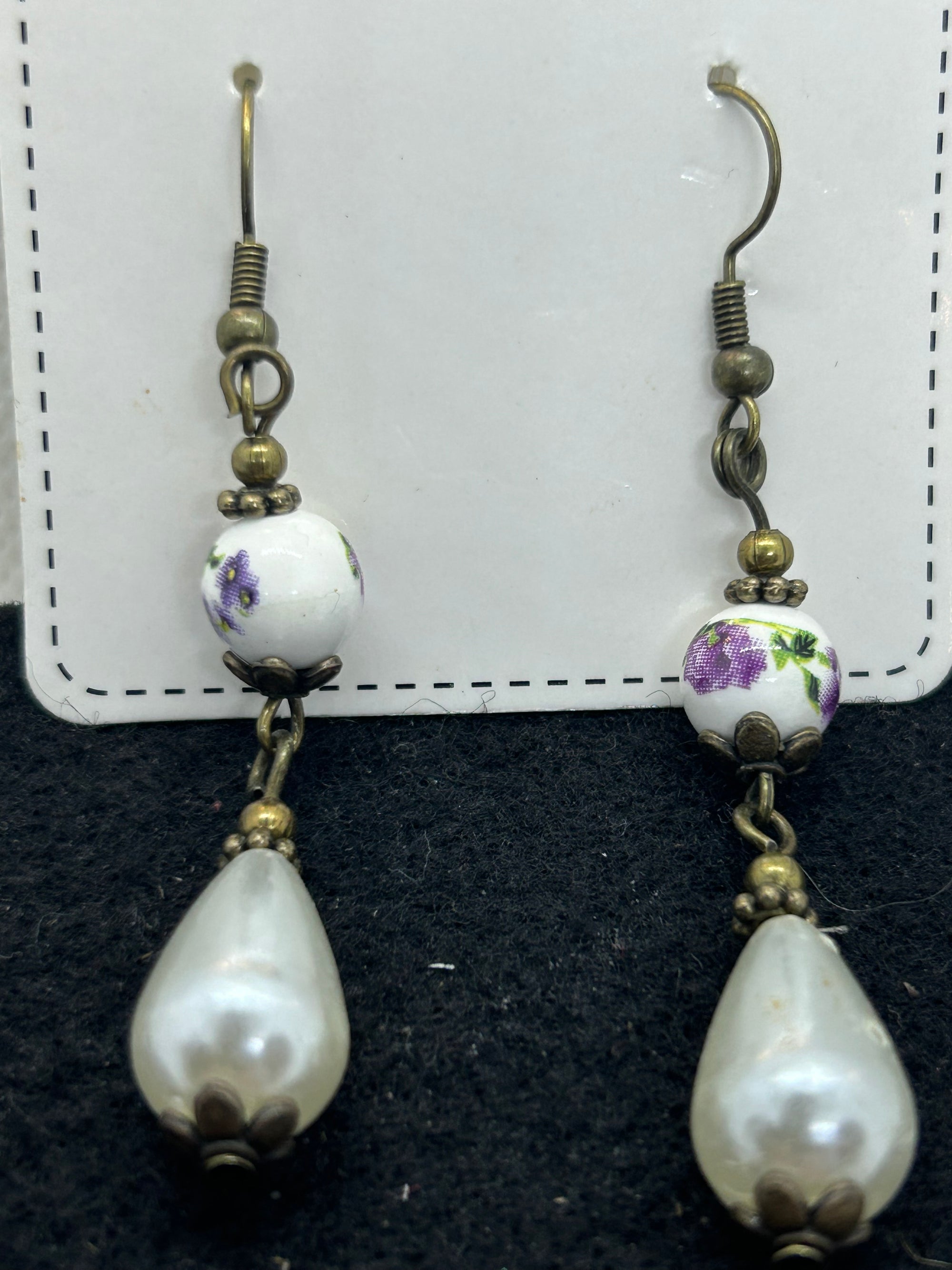 Tear Drop Antique Earrings
