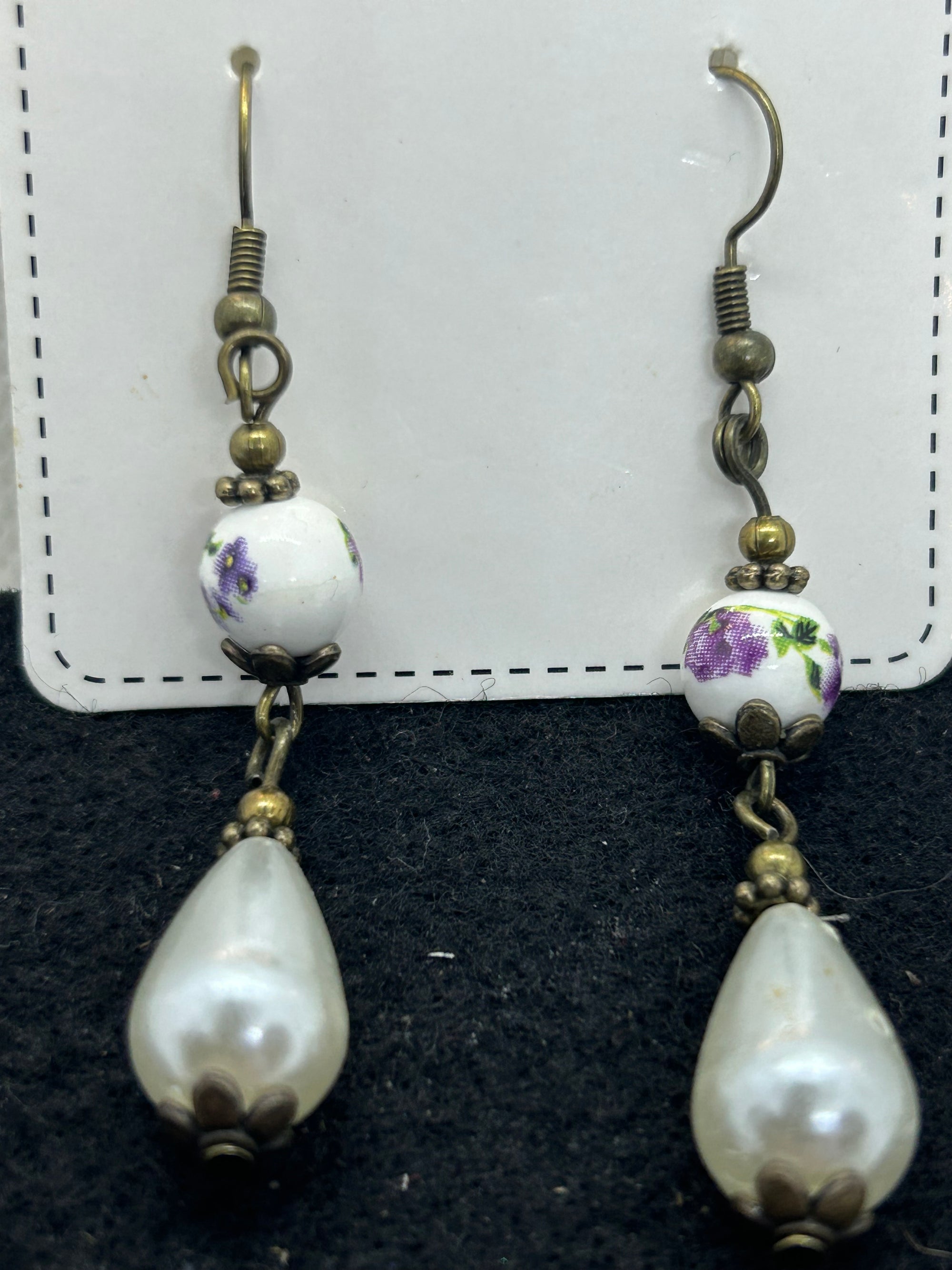 Tear Drop Antique Earrings