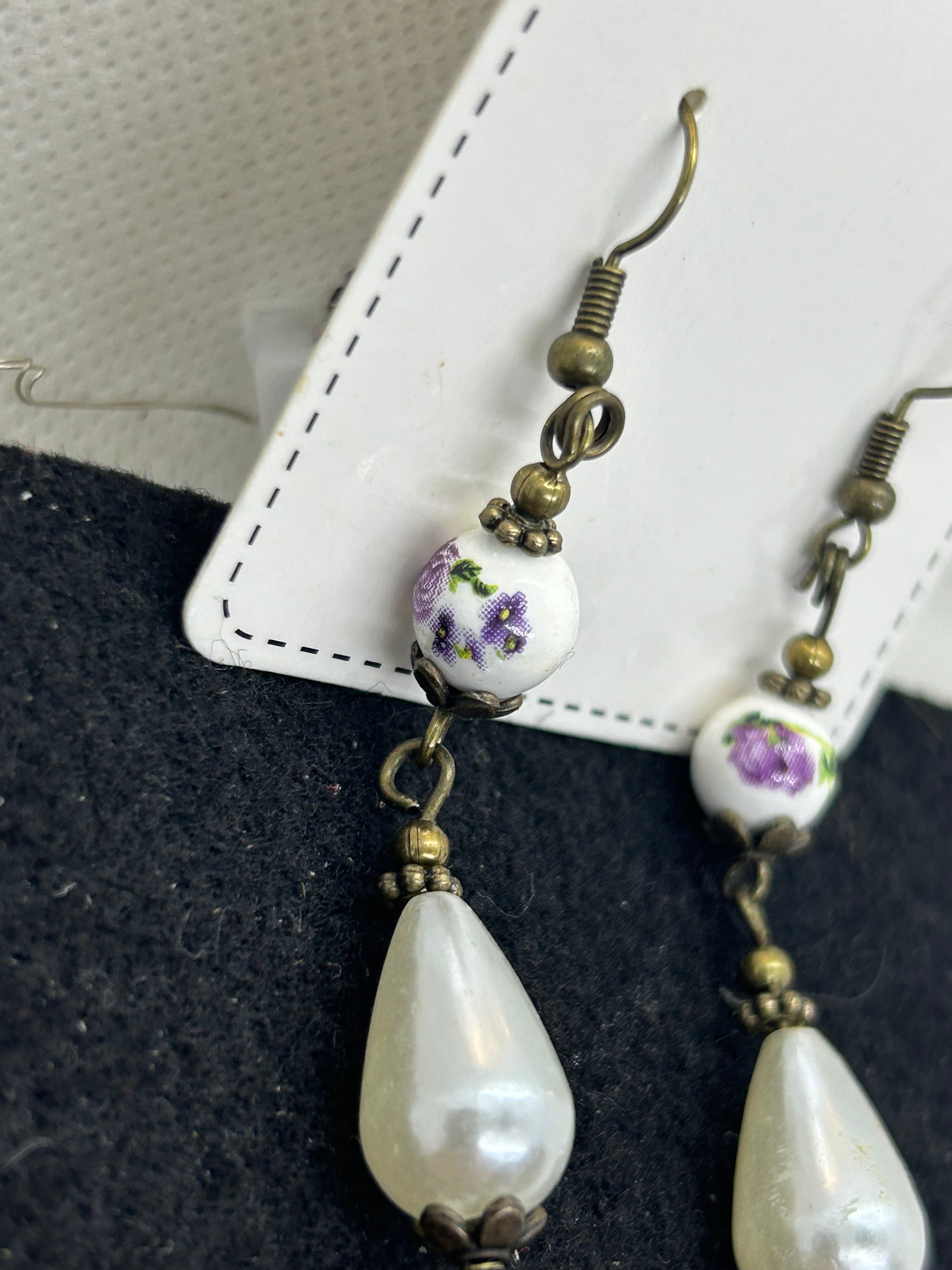 Tear Drop Antique Earrings