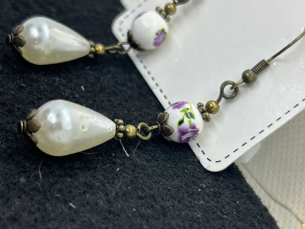 Tear Drop Antique Earrings