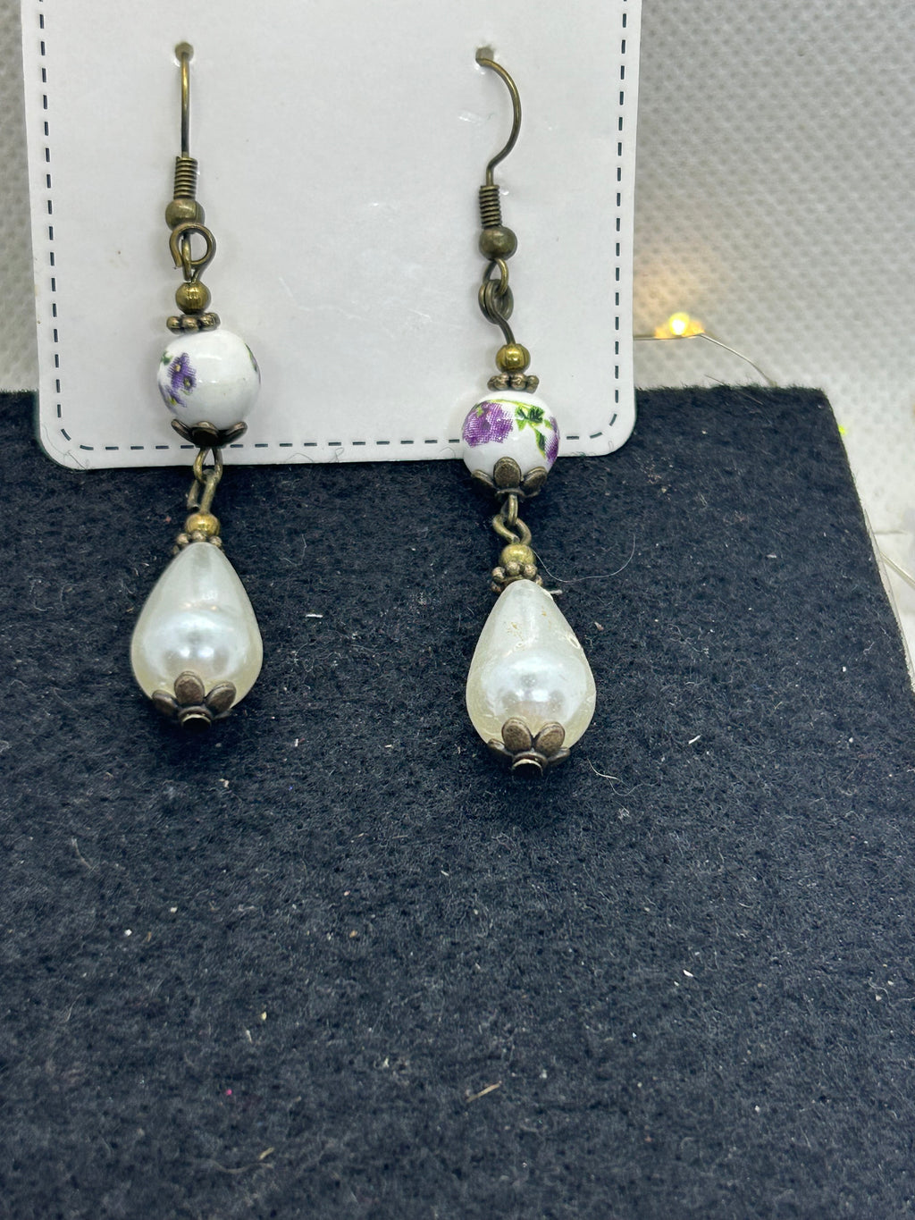 Tear Drop Antique Earrings