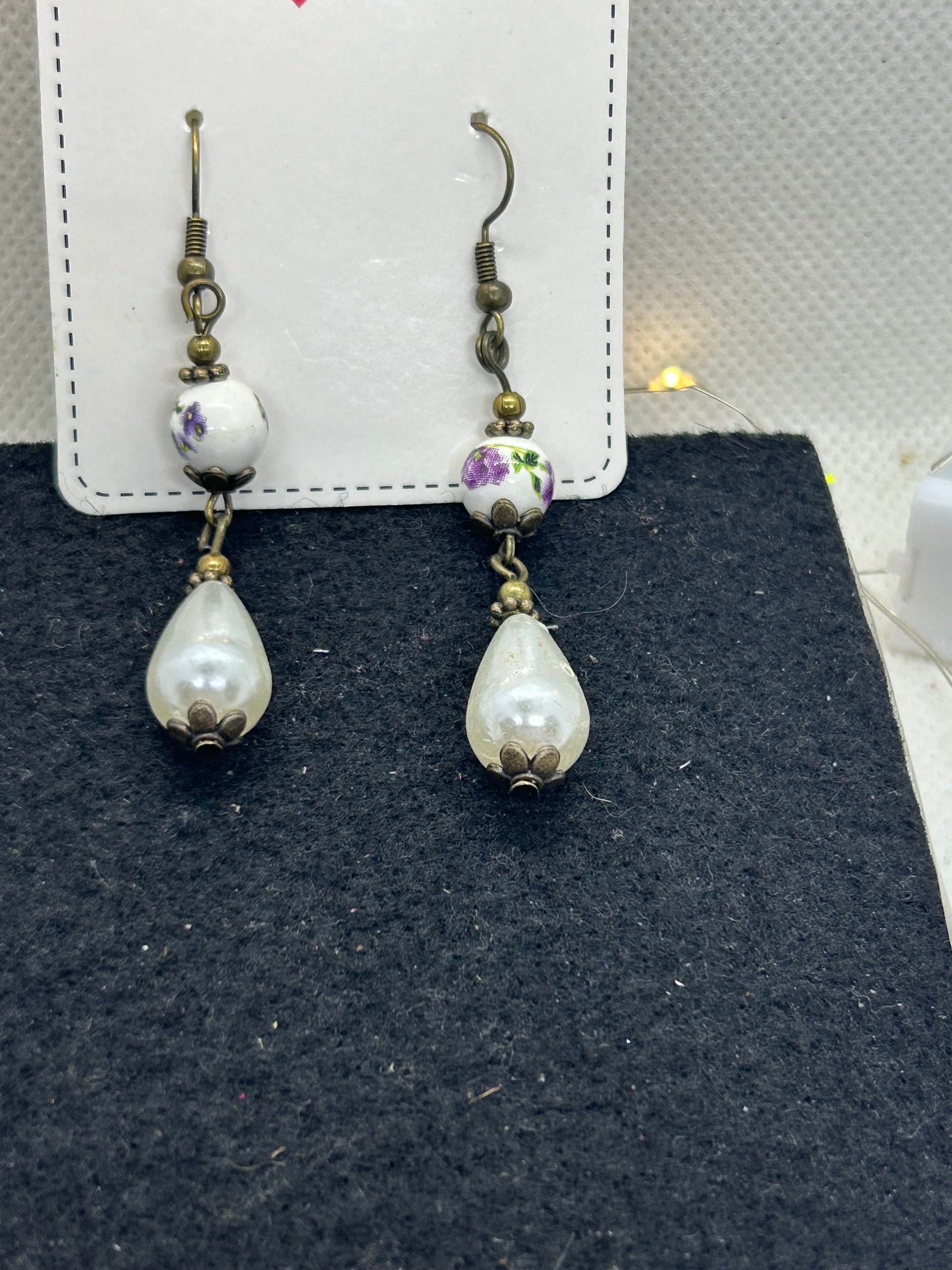 Tear Drop Antique Earrings