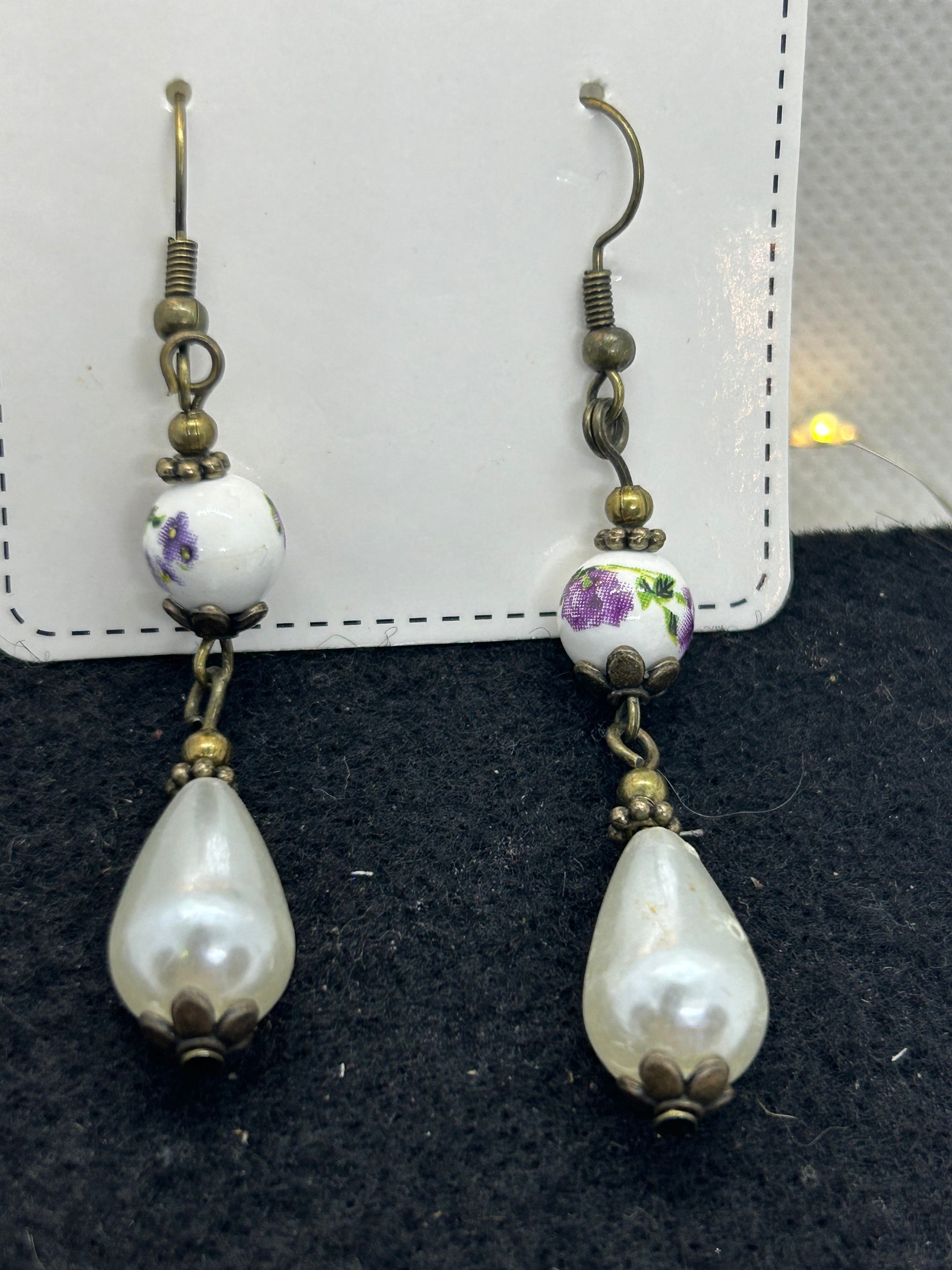 Tear Drop Antique Earrings